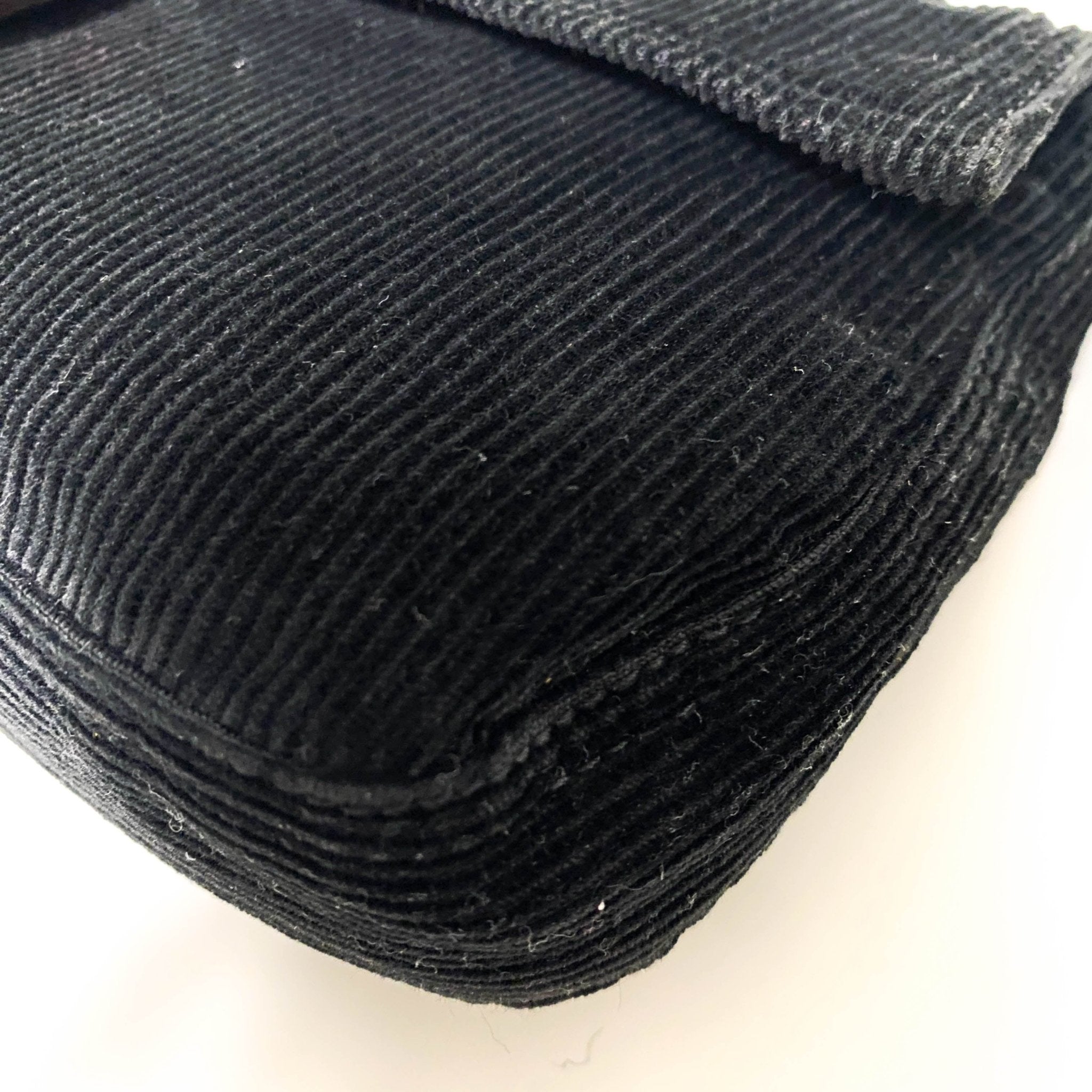 FENDI Baguette Black Corduroy / Rose Gold Hardware Shoulder Bag, in , Sold by HIVE PRELOVED - Shoulder Bags, ,