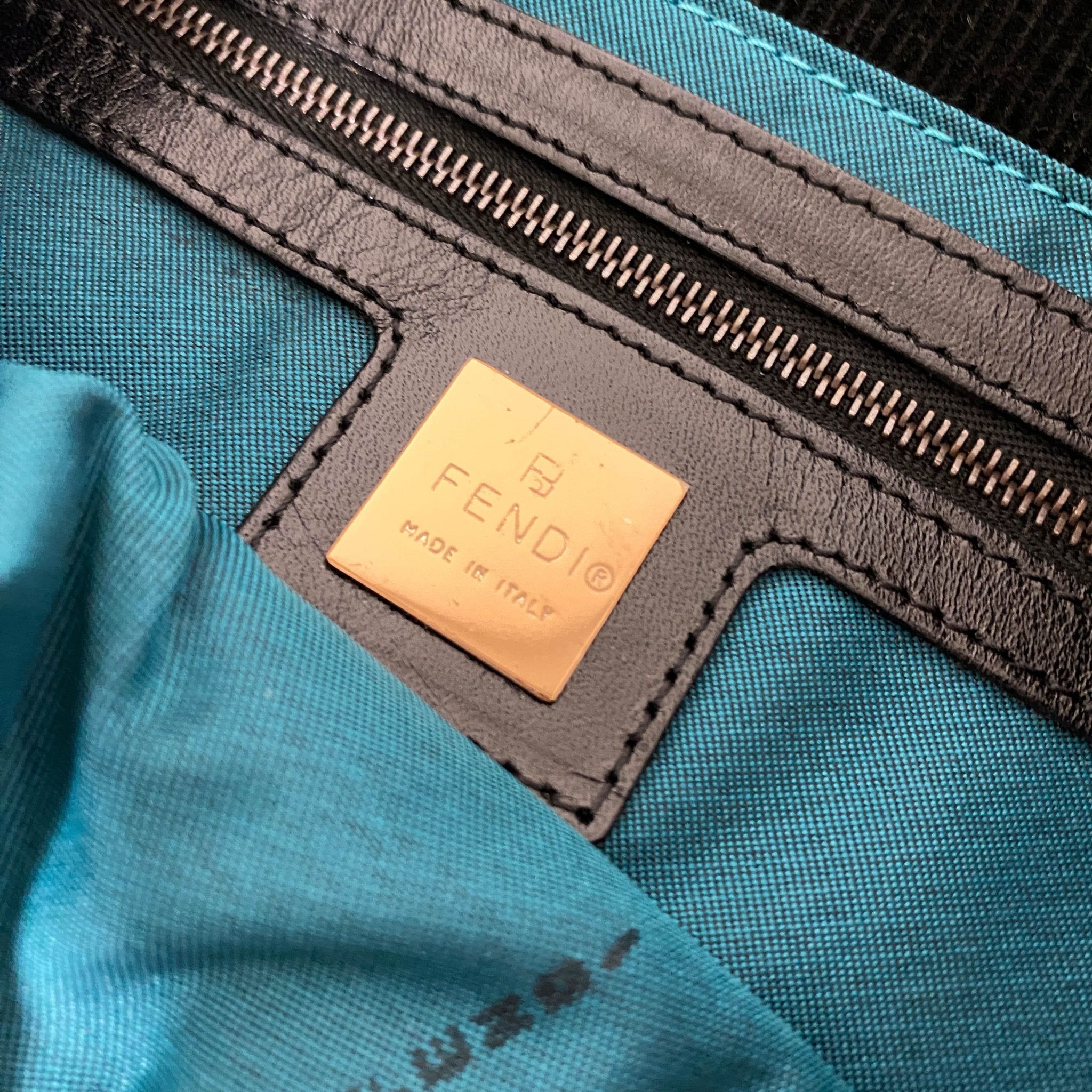 FENDI Baguette Black Corduroy / Rose Gold Hardware Shoulder Bag, in , Sold by HIVE PRELOVED - Shoulder Bags, ,