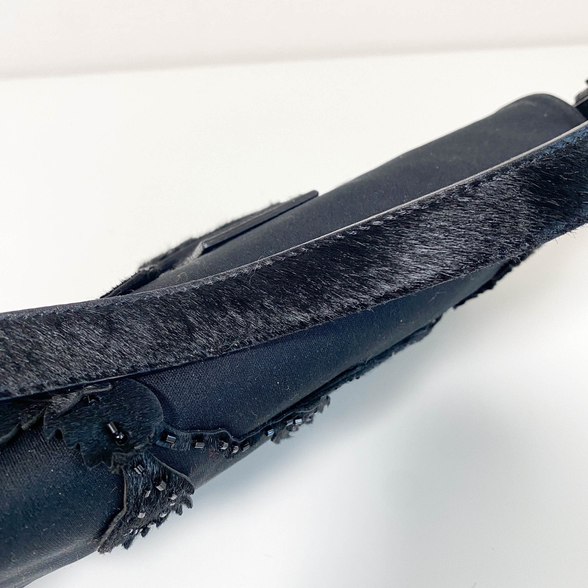 FENDI Baguette Black Flower Embroidered Shoulder Bag, in , Sold by HIVE PRELOVED - Shoulder Bags, ,