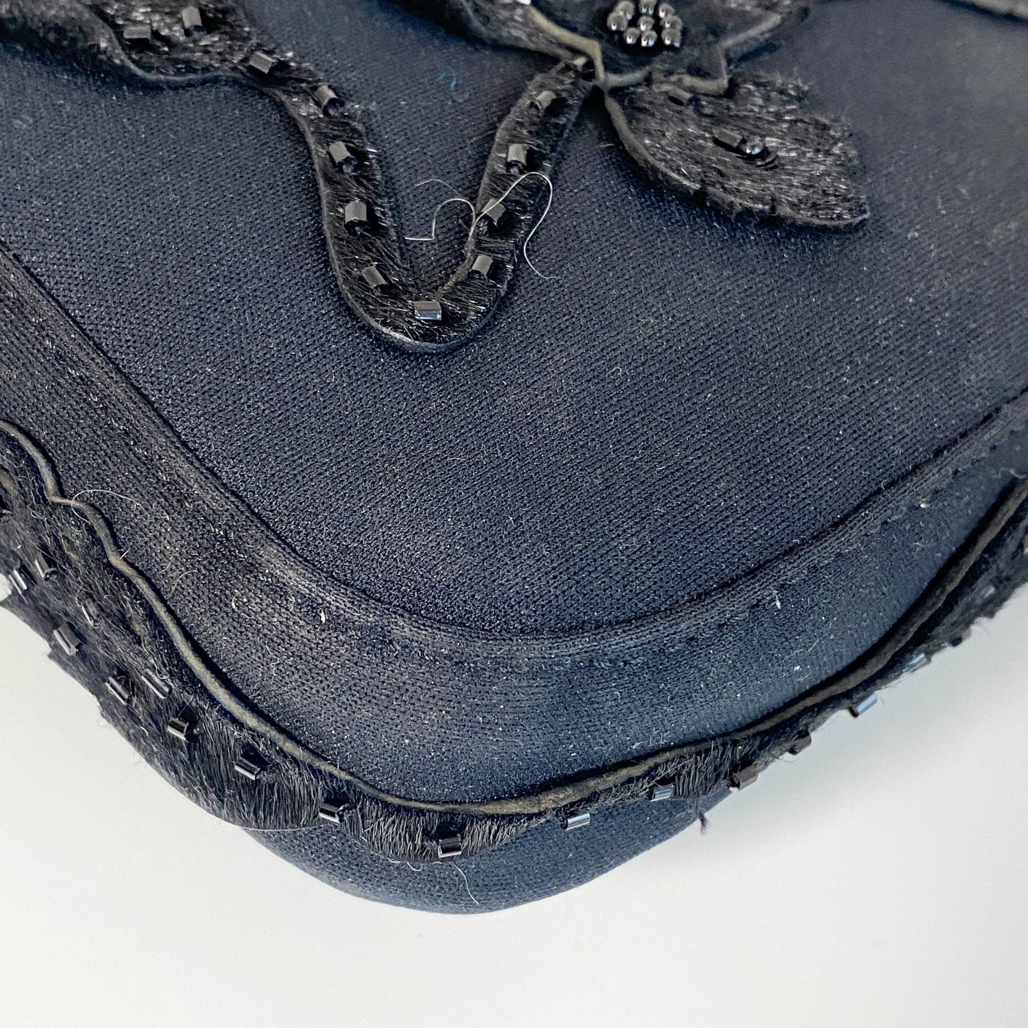 FENDI Baguette Black Flower Embroidered Shoulder Bag, in , Sold by HIVE PRELOVED - Shoulder Bags, ,