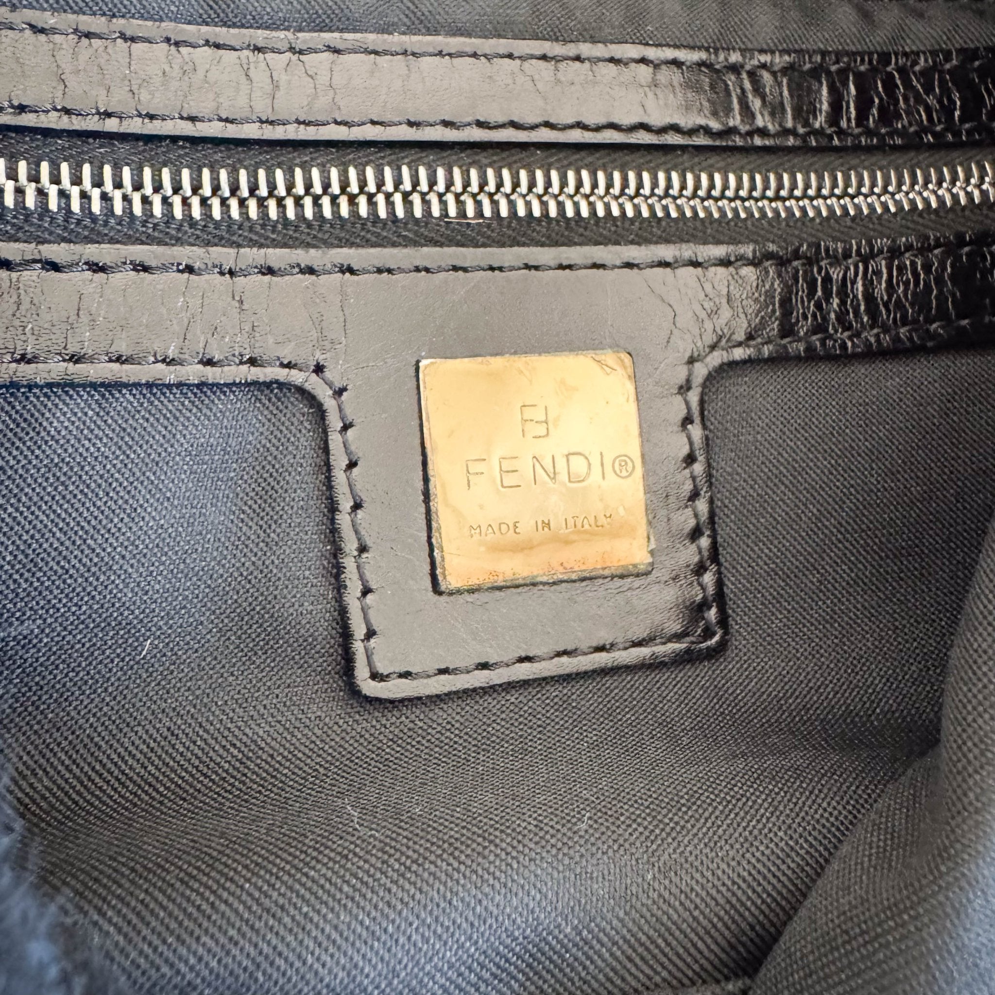 FENDI Baguette Black Leather and Pony Hair Shoulder Bag, in , Sold by HIVE PRELOVED - Shoulder Bags, ,