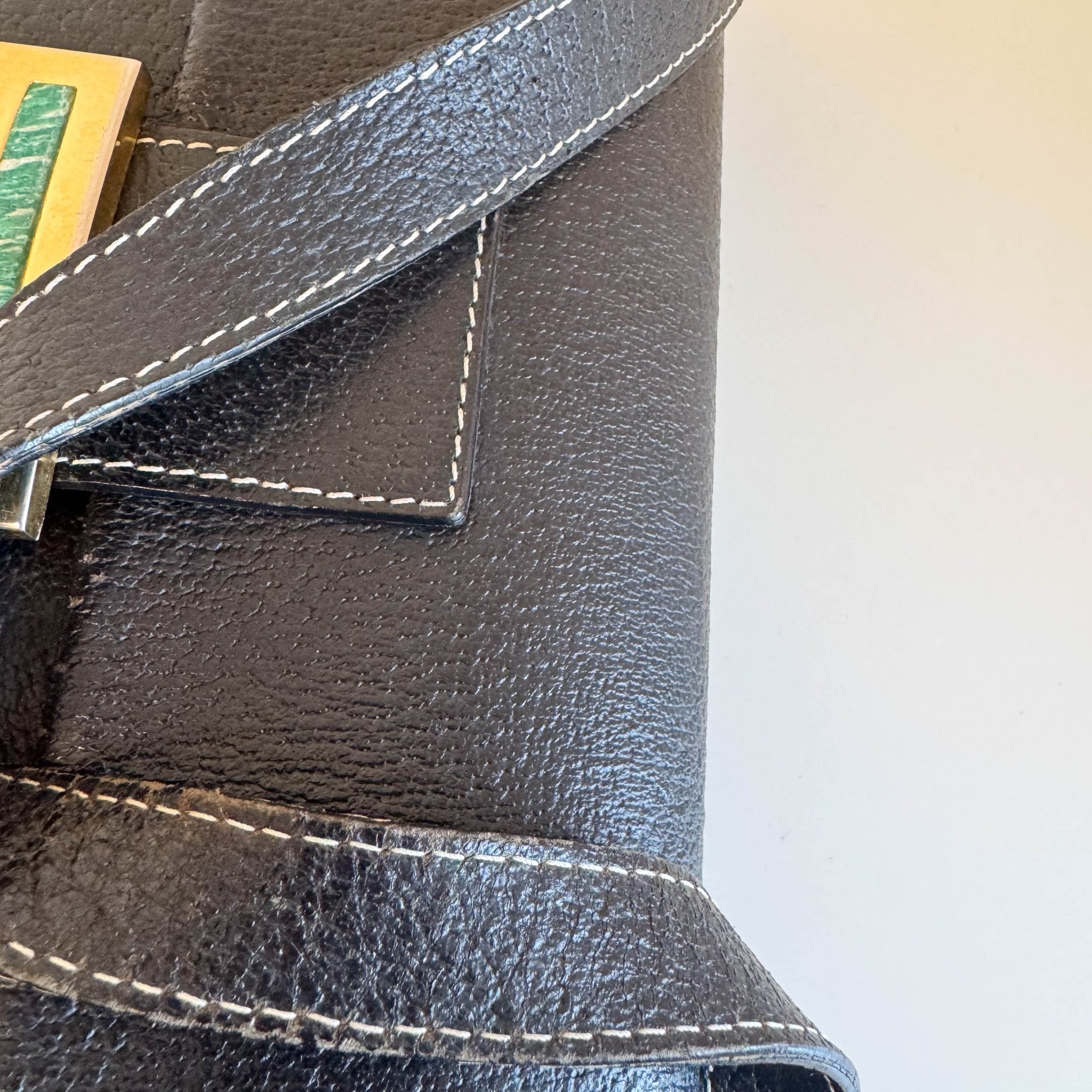 FENDI Baguette Black Leather Gold Hardware Shoulder Bag, in , Sold by HIVE PRELOVED - Shoulder Bags, ,