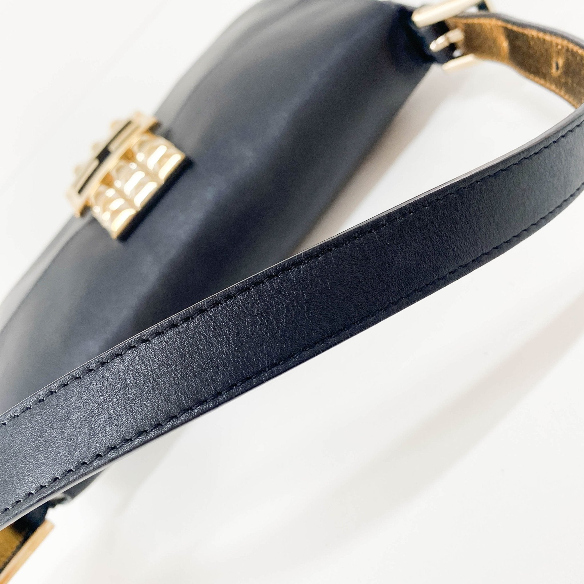 FENDI Baguette Black Leather Gold Hardware Shoulder Bag, in , Sold by HIVE PRELOVED - Shoulder Bags, ,