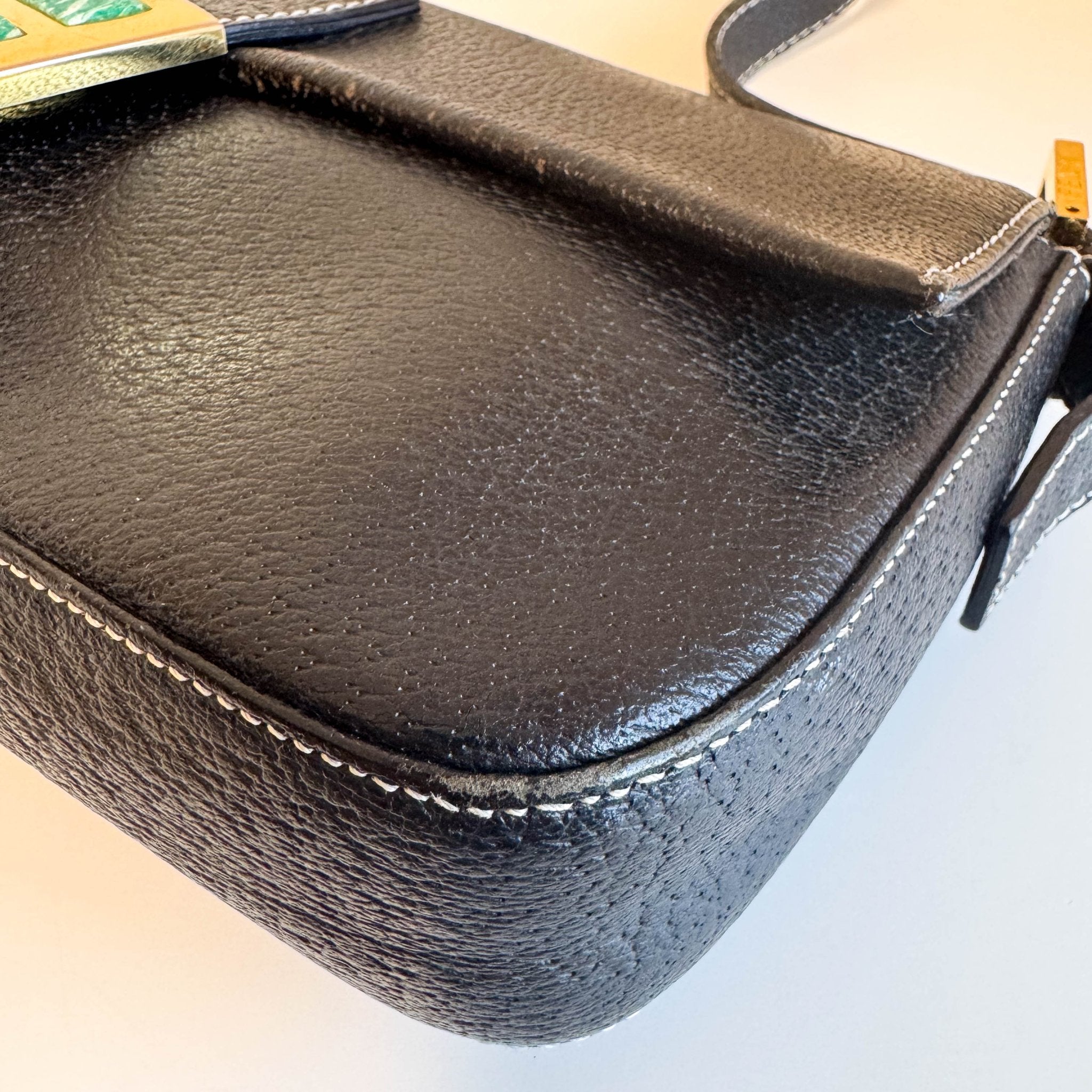 FENDI Baguette Black Leather Gold Hardware Shoulder Bag, in , Sold by HIVE PRELOVED - Shoulder Bags, ,