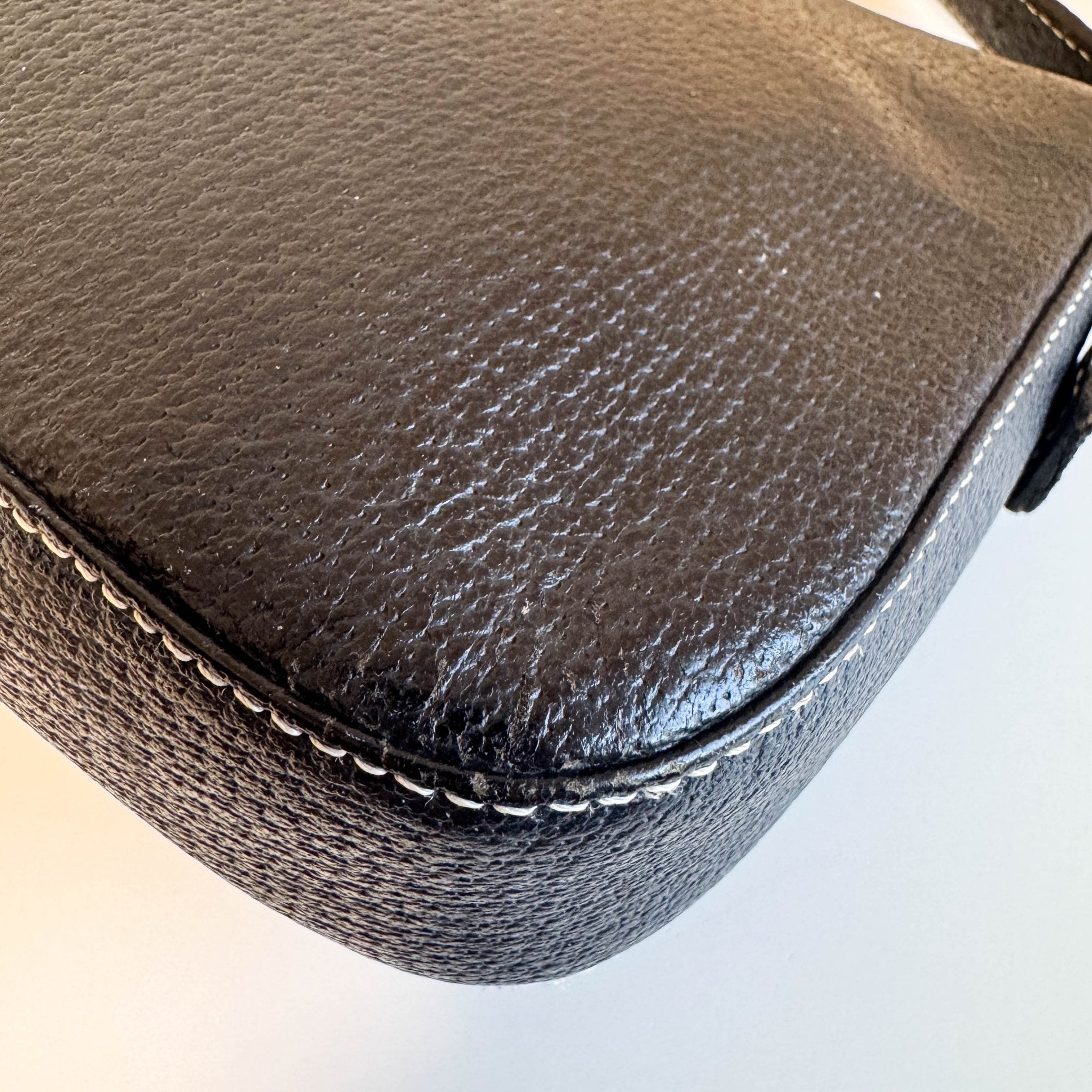 FENDI Baguette Black Leather Gold Hardware Shoulder Bag, in , Sold by HIVE PRELOVED - Shoulder Bags, ,