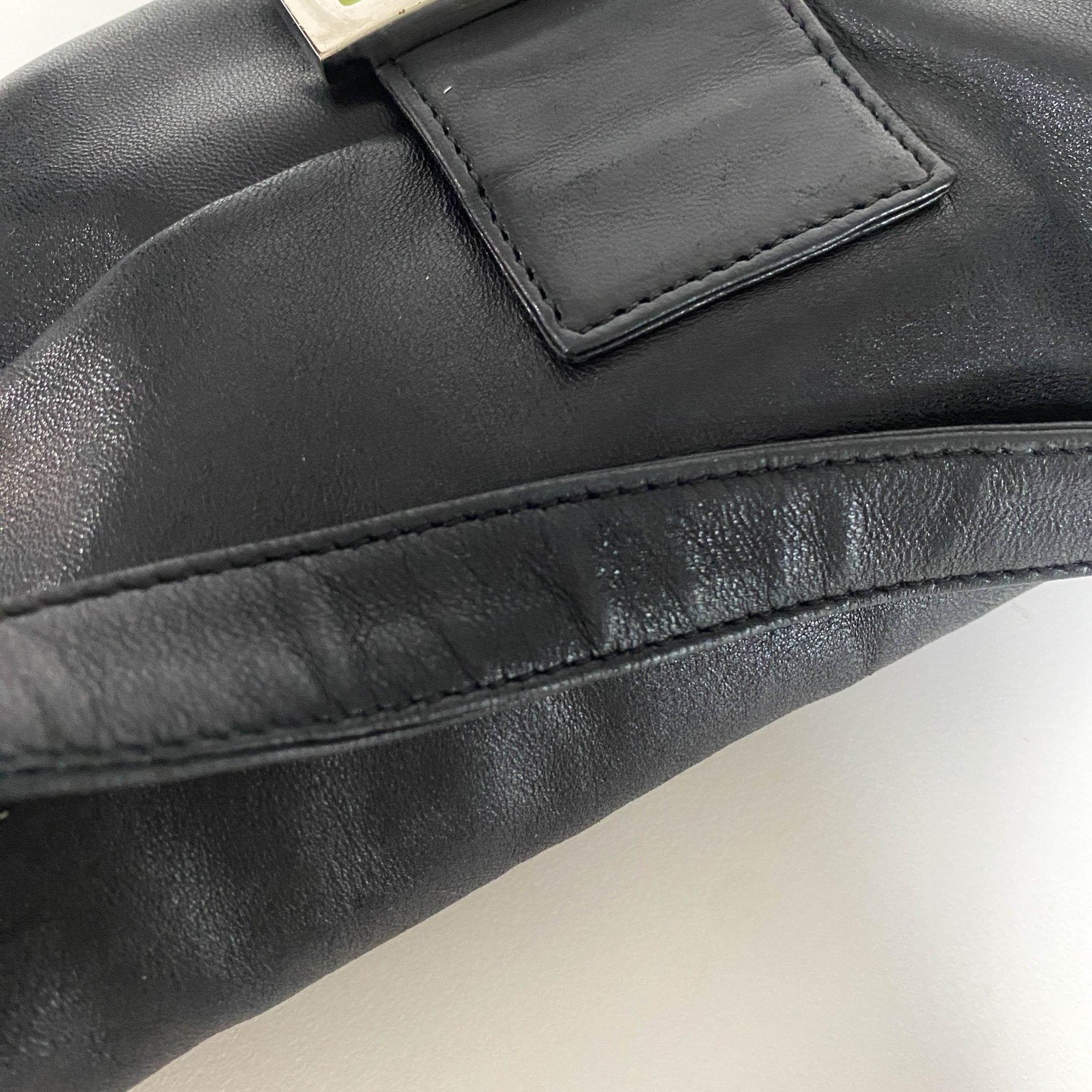 FENDI Baguette Black Leather Yellow Plated Hardware, in , Sold by HIVE PRELOVED - Shoulder Bags, ,