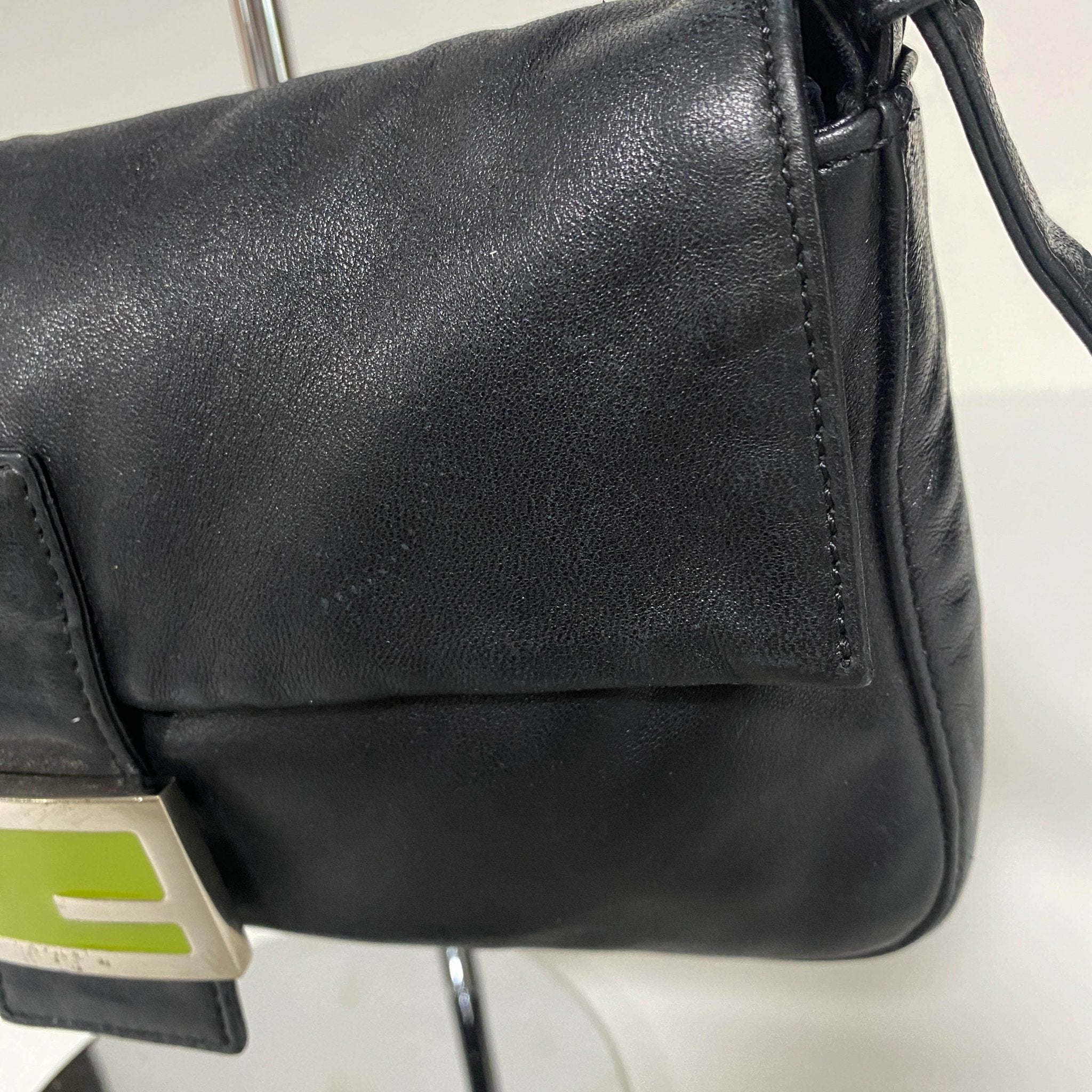 FENDI Baguette Black Leather Yellow Plated Hardware, in , Sold by HIVE PRELOVED - Shoulder Bags, ,