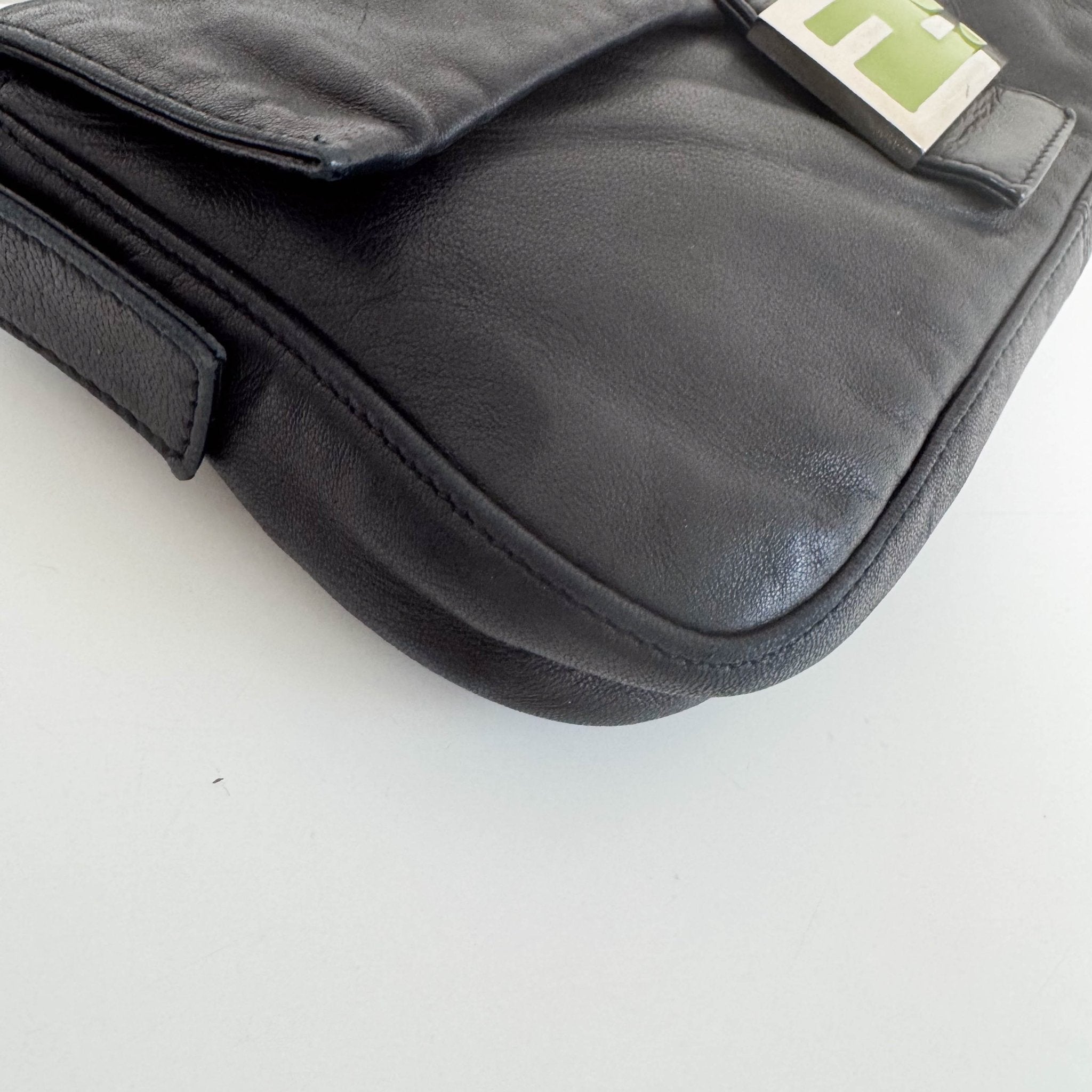 FENDI Baguette Black Nappa Leather Shoulder Bag, in , Sold by HIVE PRELOVED - Shoulder Bags, ,