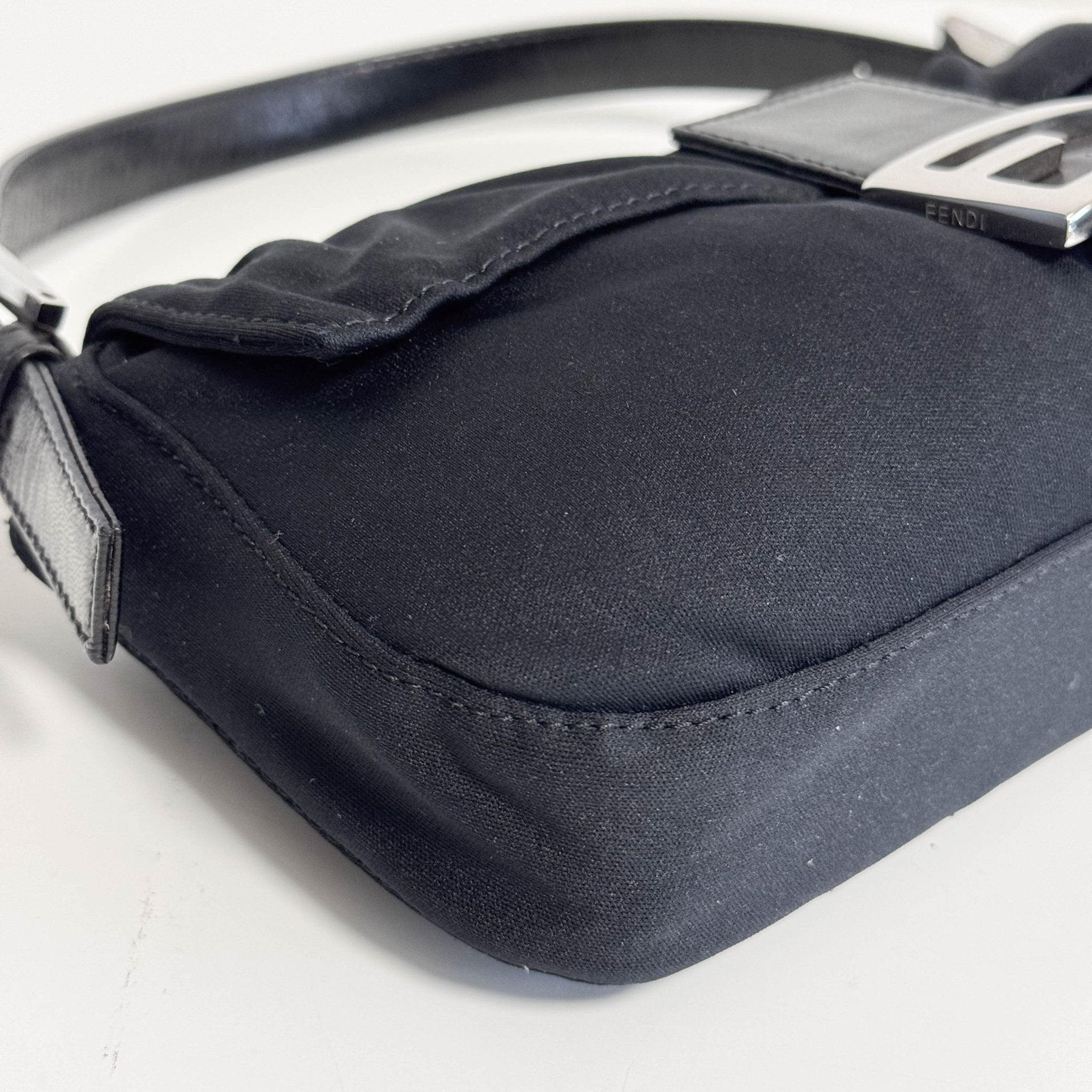 FENDI Baguette Black Neoprene Shoulder Bag, in , Sold by HIVE PRELOVED - Shoulder Bags, ,