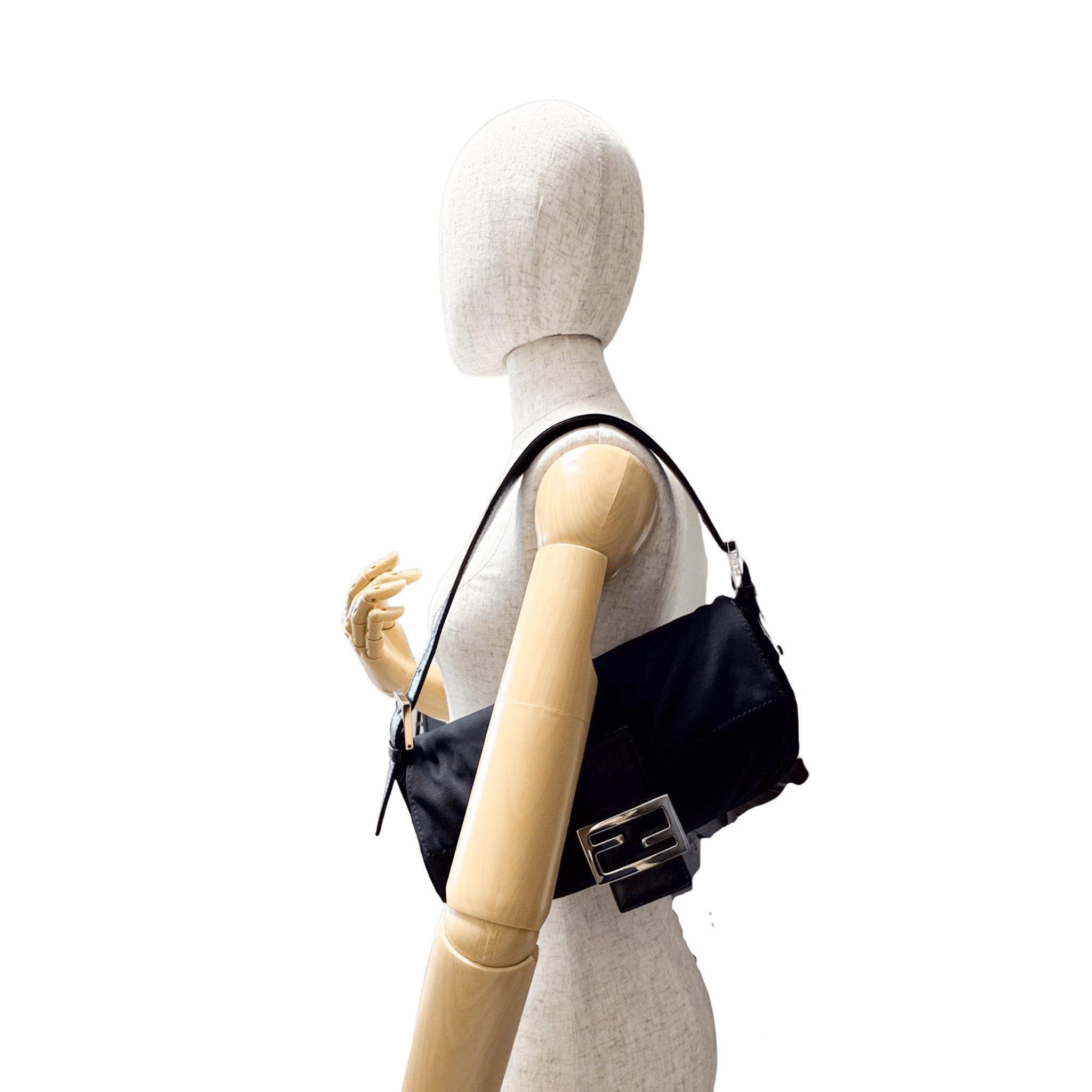 FENDI Baguette Black Neoprene Shoulder Bag, in , Sold by HIVE PRELOVED - Shoulder Bags, ,