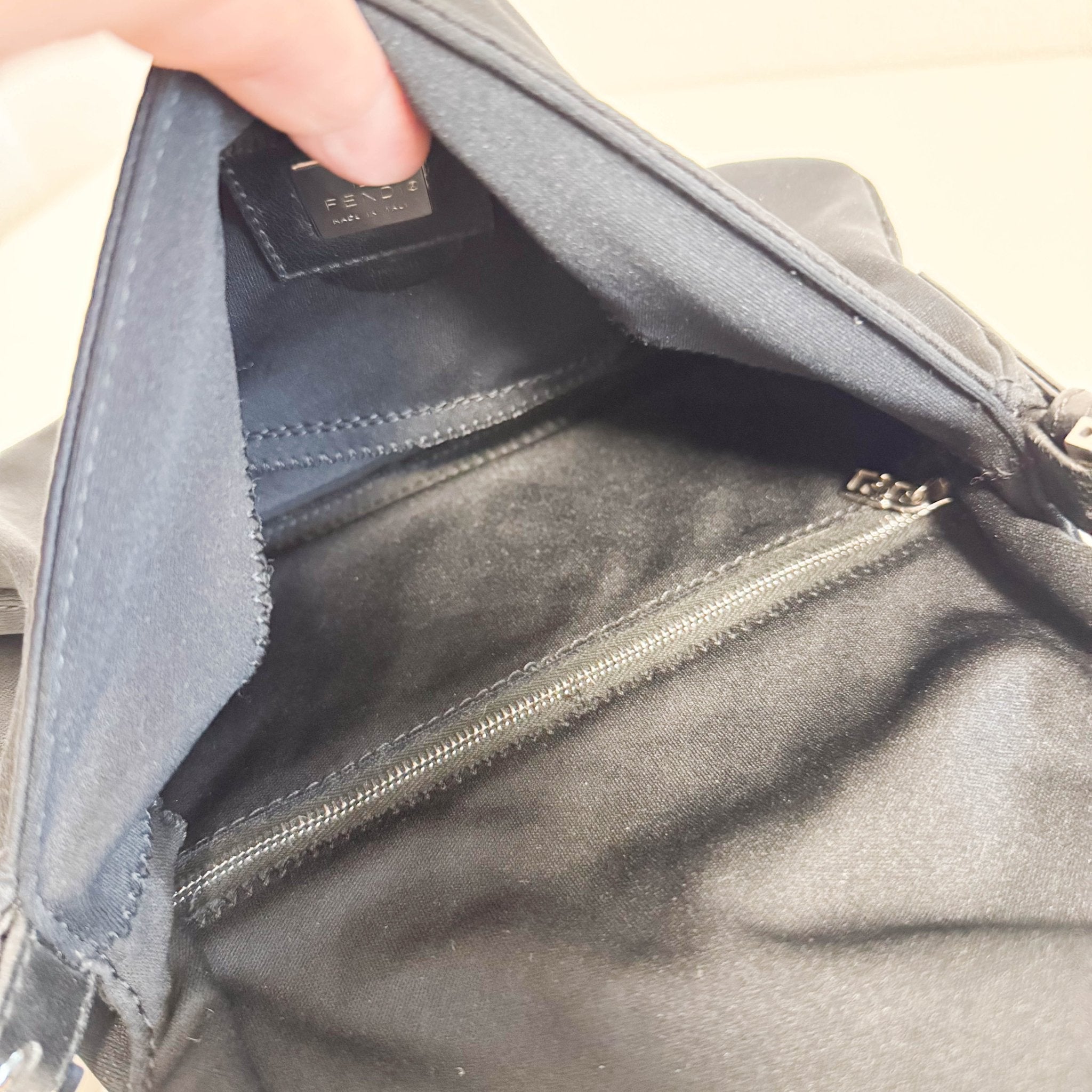 FENDI Baguette Black Neoprene Shoulder Bag, in , Sold by HIVE PRELOVED - Shoulder Bags, ,