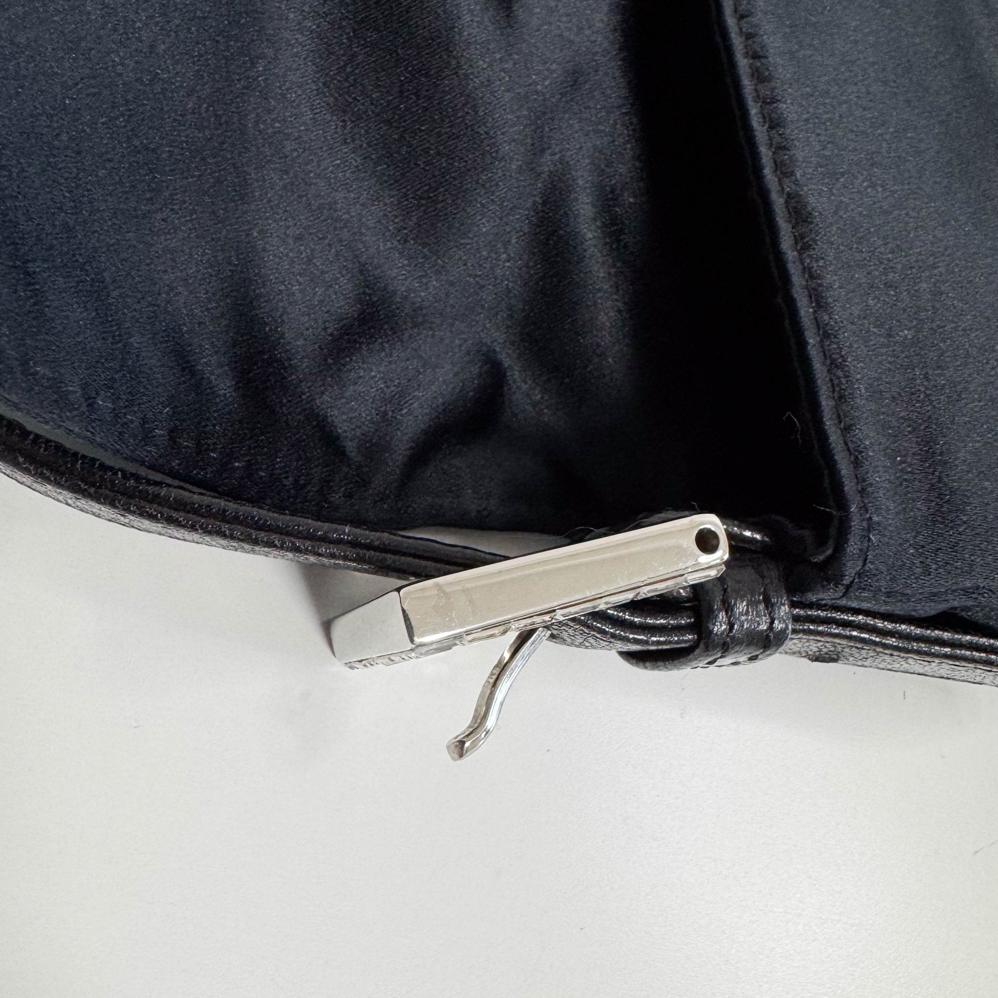 FENDI Baguette Black Satin Shoulder Bag with Rhinestone Hardware, in , Sold by HIVE PRELOVED - Shoulder Bags, ,