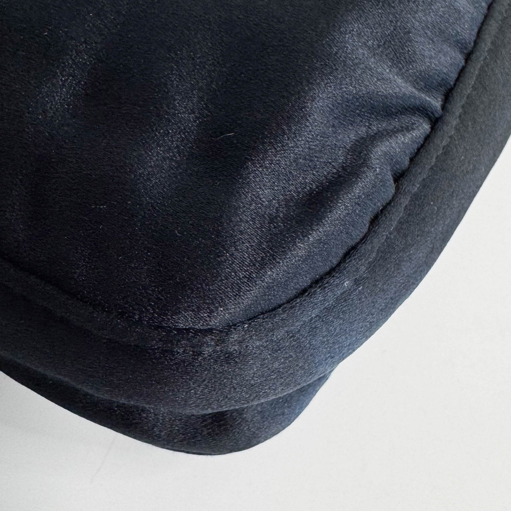 FENDI Baguette Black Satin Shoulder Bag with Rhinestone Hardware, in , Sold by HIVE PRELOVED - Shoulder Bags, ,