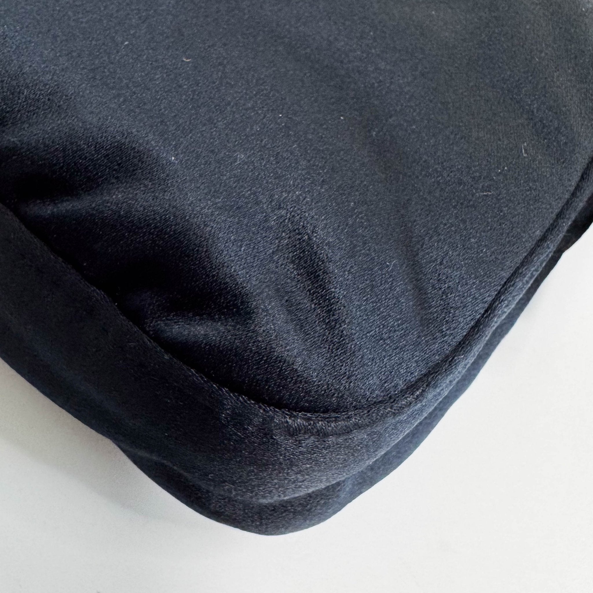 FENDI Baguette Black Satin Shoulder Bag with Rhinestone Hardware, in , Sold by HIVE PRELOVED - Shoulder Bags, ,