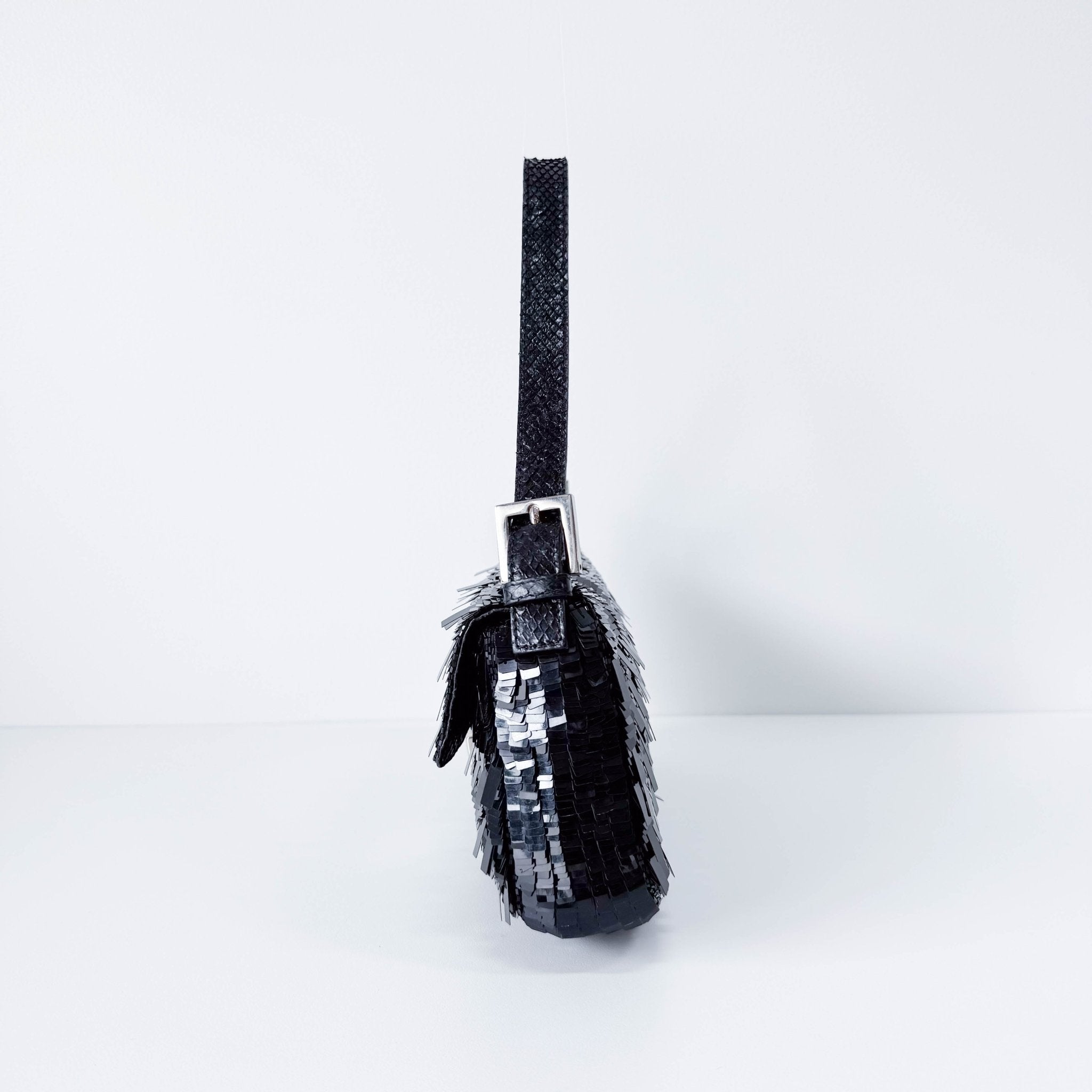 FENDI Baguette Black Sequin Shoulder Bag, in , Sold by HIVE PRELOVED - Shoulder Bags, ,