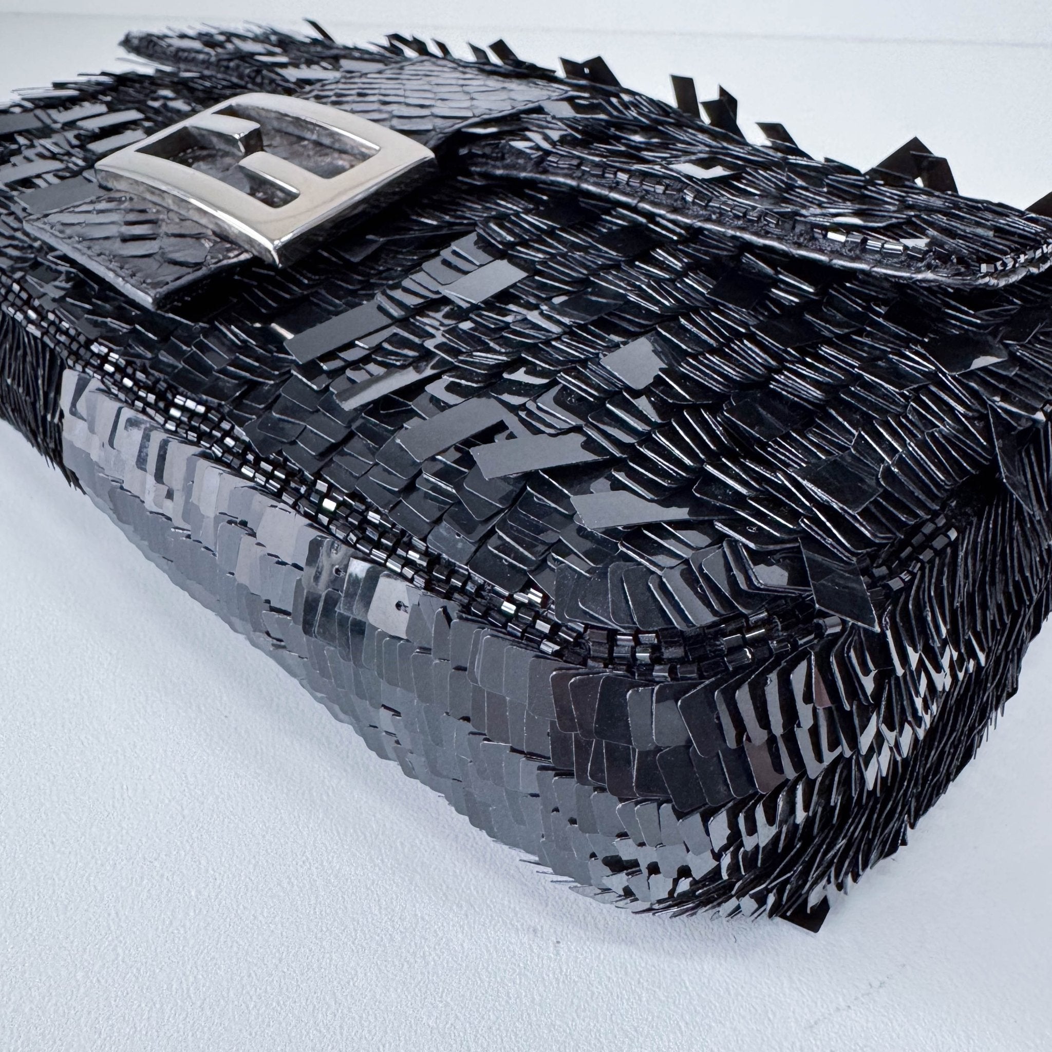 FENDI Baguette Black Sequin Shoulder Bag, in , Sold by HIVE PRELOVED - Shoulder Bags, ,