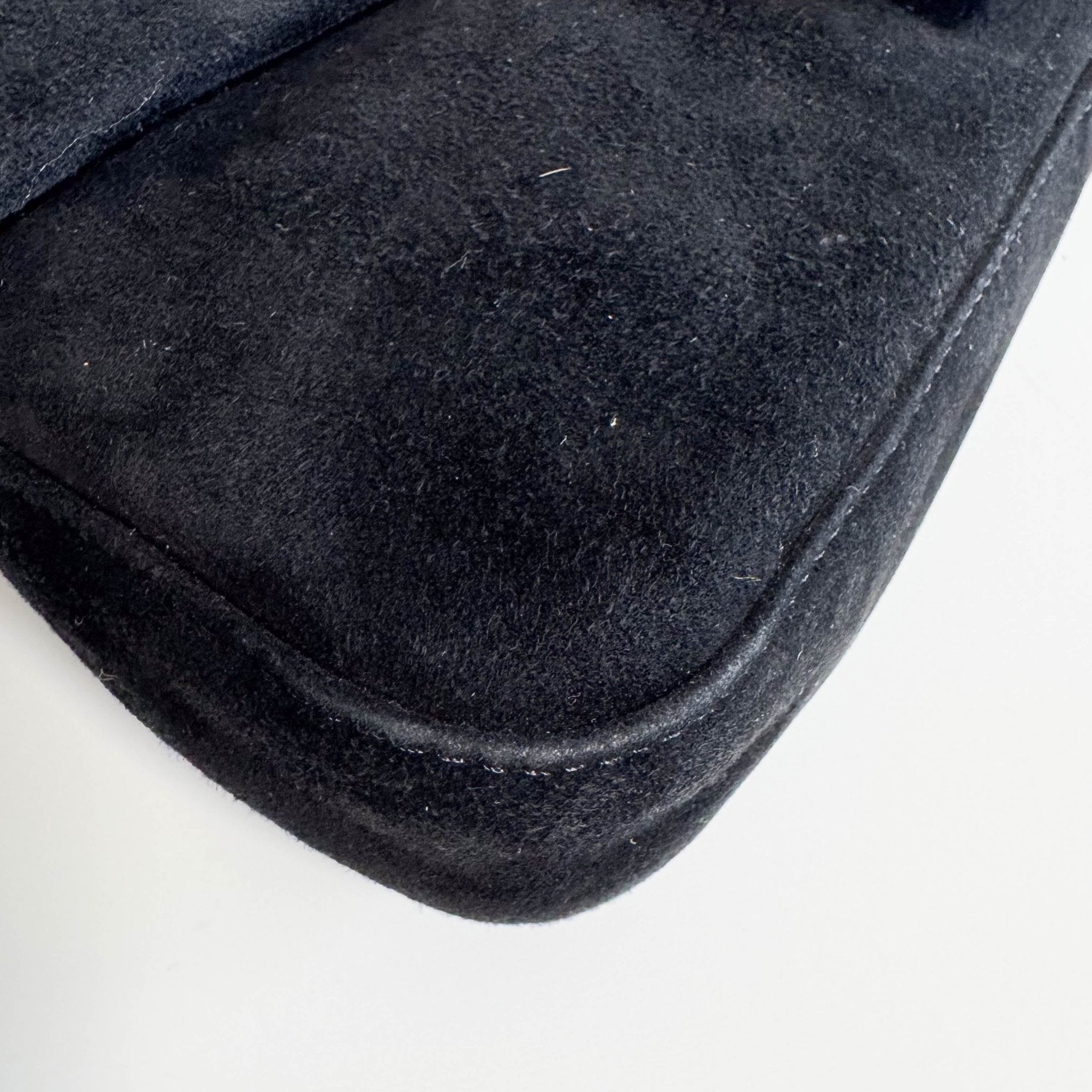 FENDI Baguette Black Suede Gold Hardware Shoulder Bag, in , Sold by HIVE PRELOVED - Shoulder Bags, ,