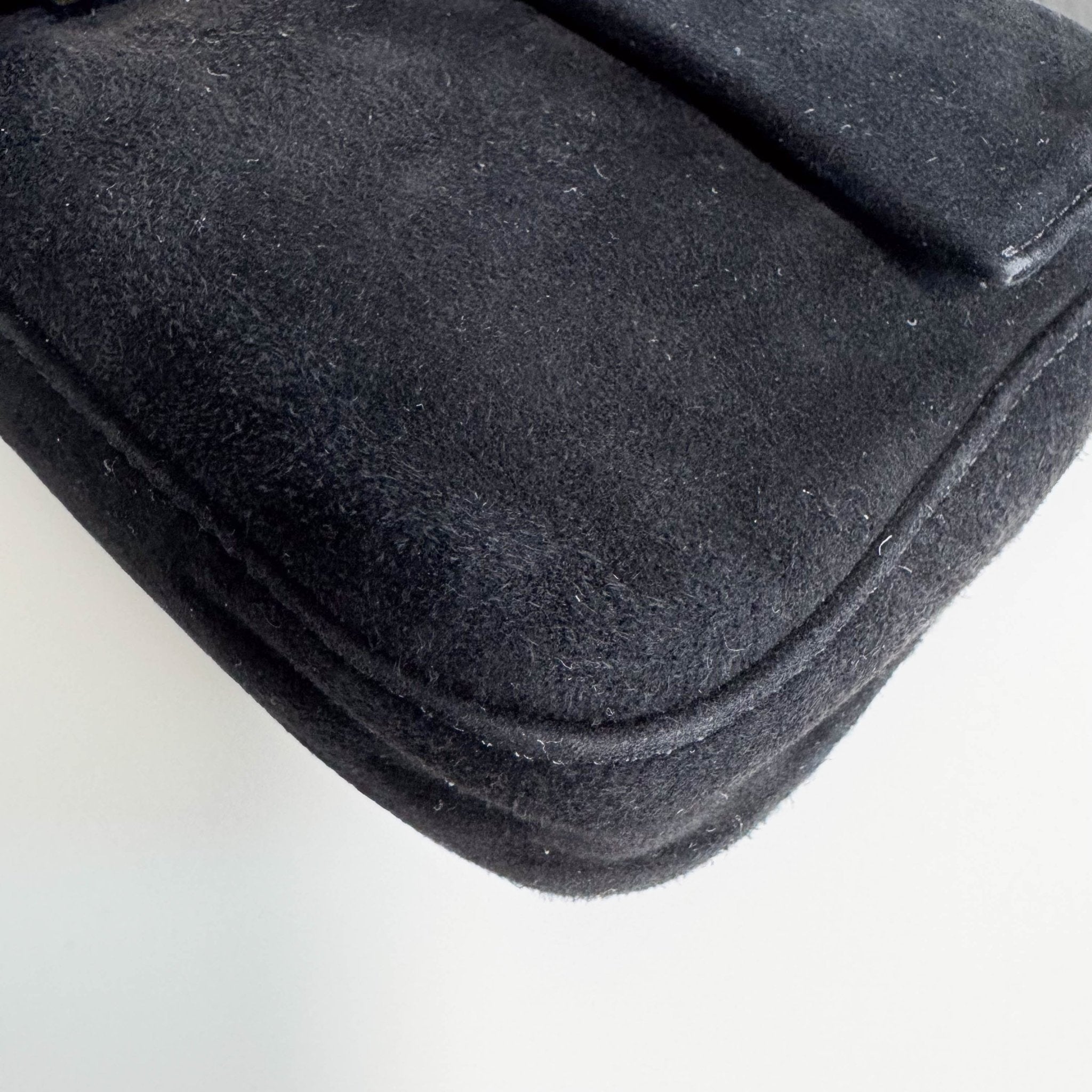 FENDI Baguette Black Suede Gold Hardware Shoulder Bag, in , Sold by HIVE PRELOVED - Shoulder Bags, ,