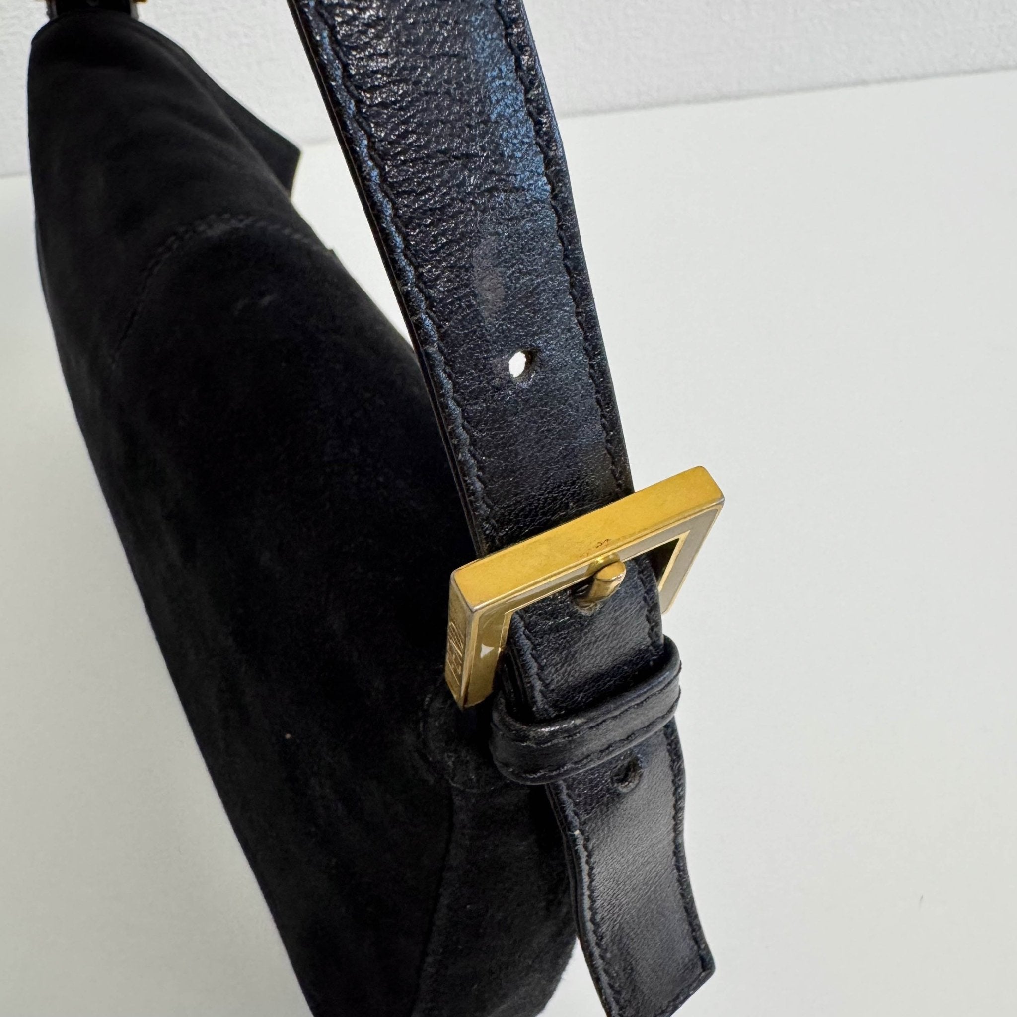 FENDI Baguette Black Suede Shoulder Bag, in , Sold by HIVE PRELOVED - Shoulder Bags, ,