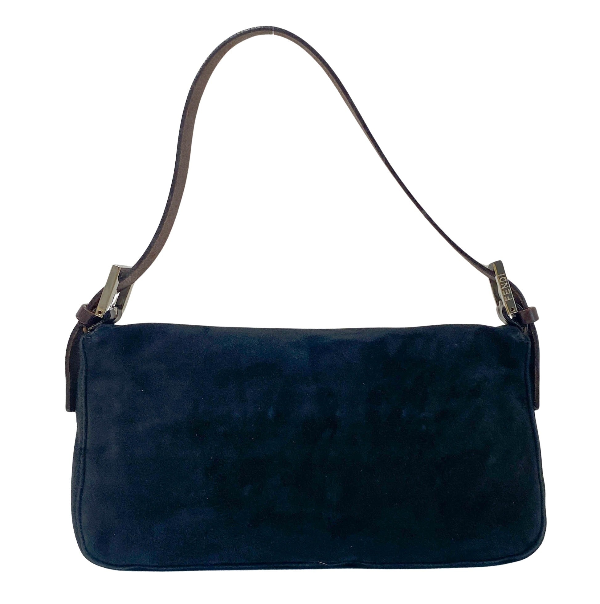 FENDI Baguette Black Suede Shoulder Bag, in , Sold by HIVE PRELOVED - Shoulder Bags, ,