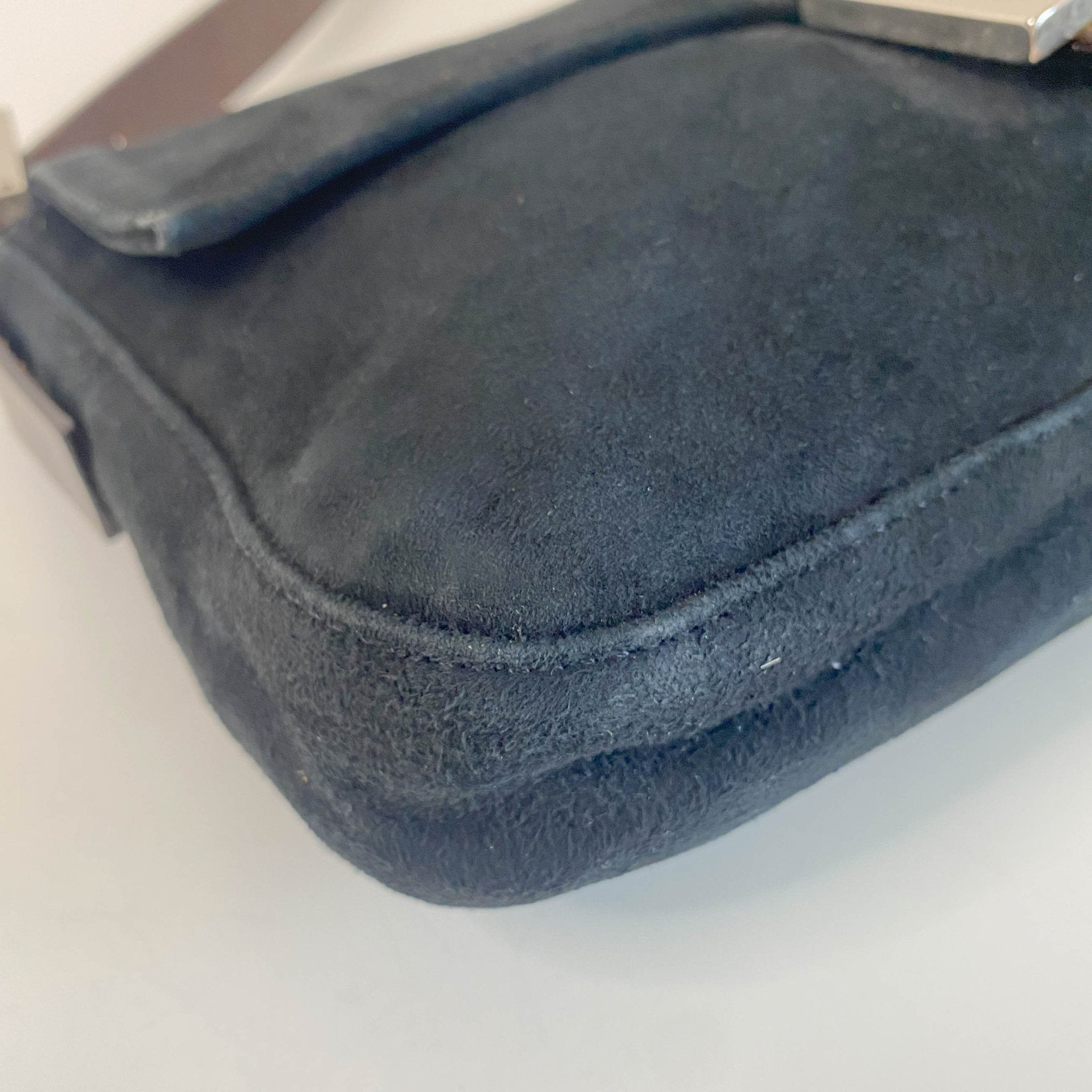 FENDI Baguette Black Suede Shoulder Bag, in , Sold by HIVE PRELOVED - Shoulder Bags, ,