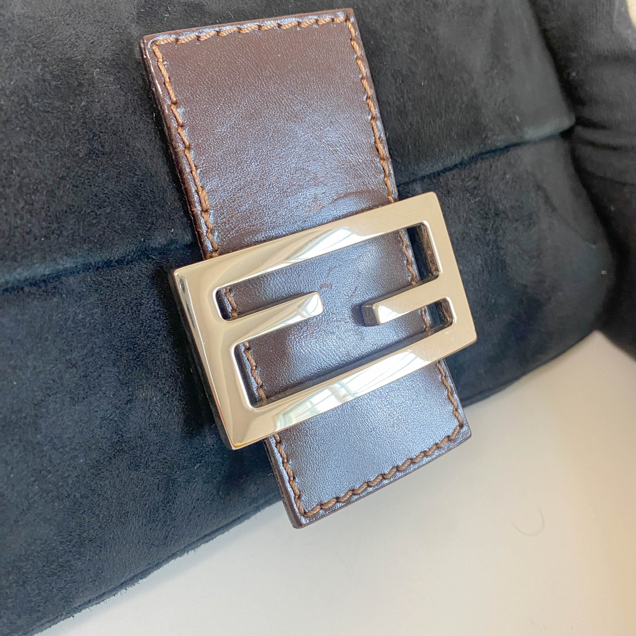 FENDI Baguette Black Suede Shoulder Bag, in , Sold by HIVE PRELOVED - Shoulder Bags, ,