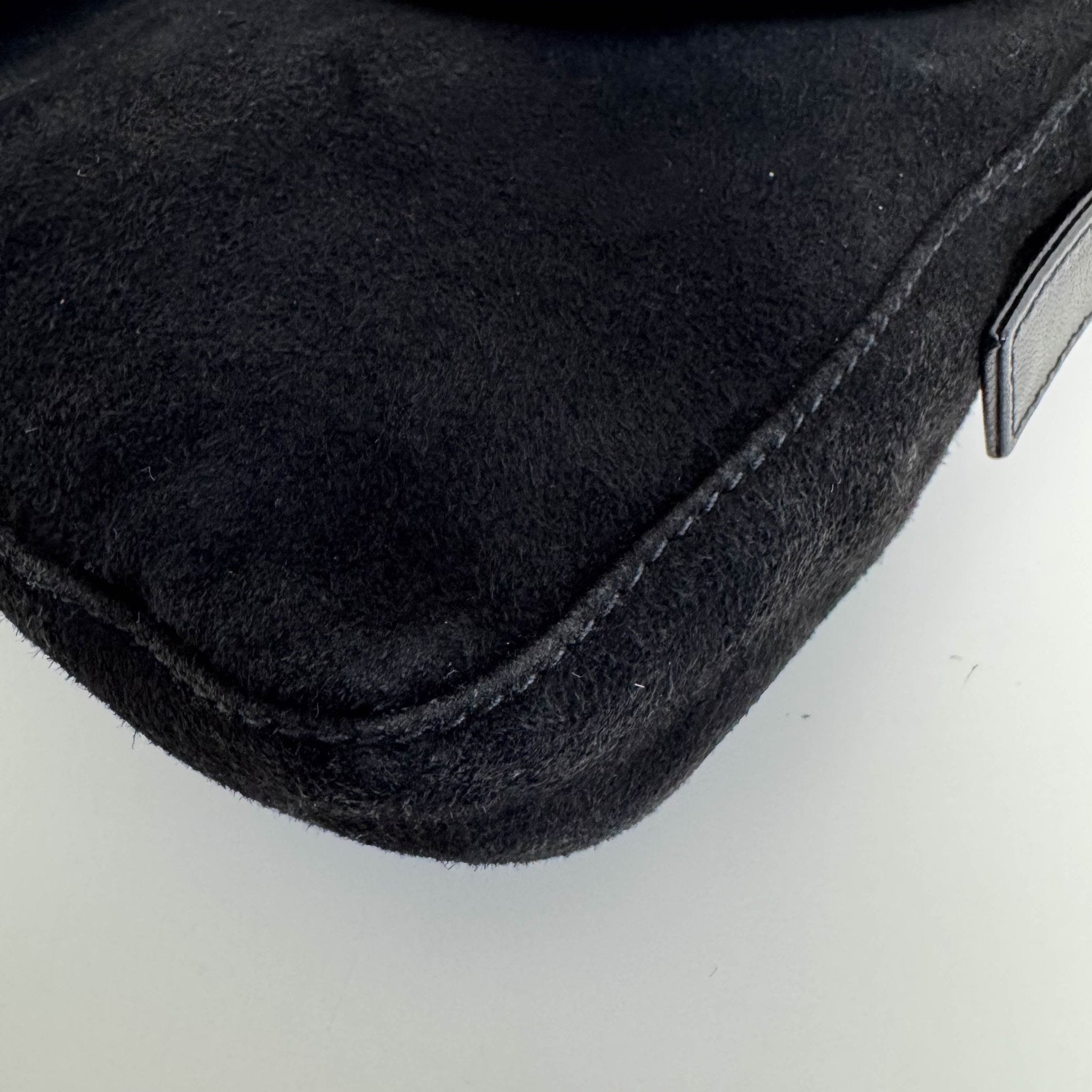 FENDI Baguette Black Suede Shoulder Bag, in , Sold by HIVE PRELOVED - Shoulder Bags, ,