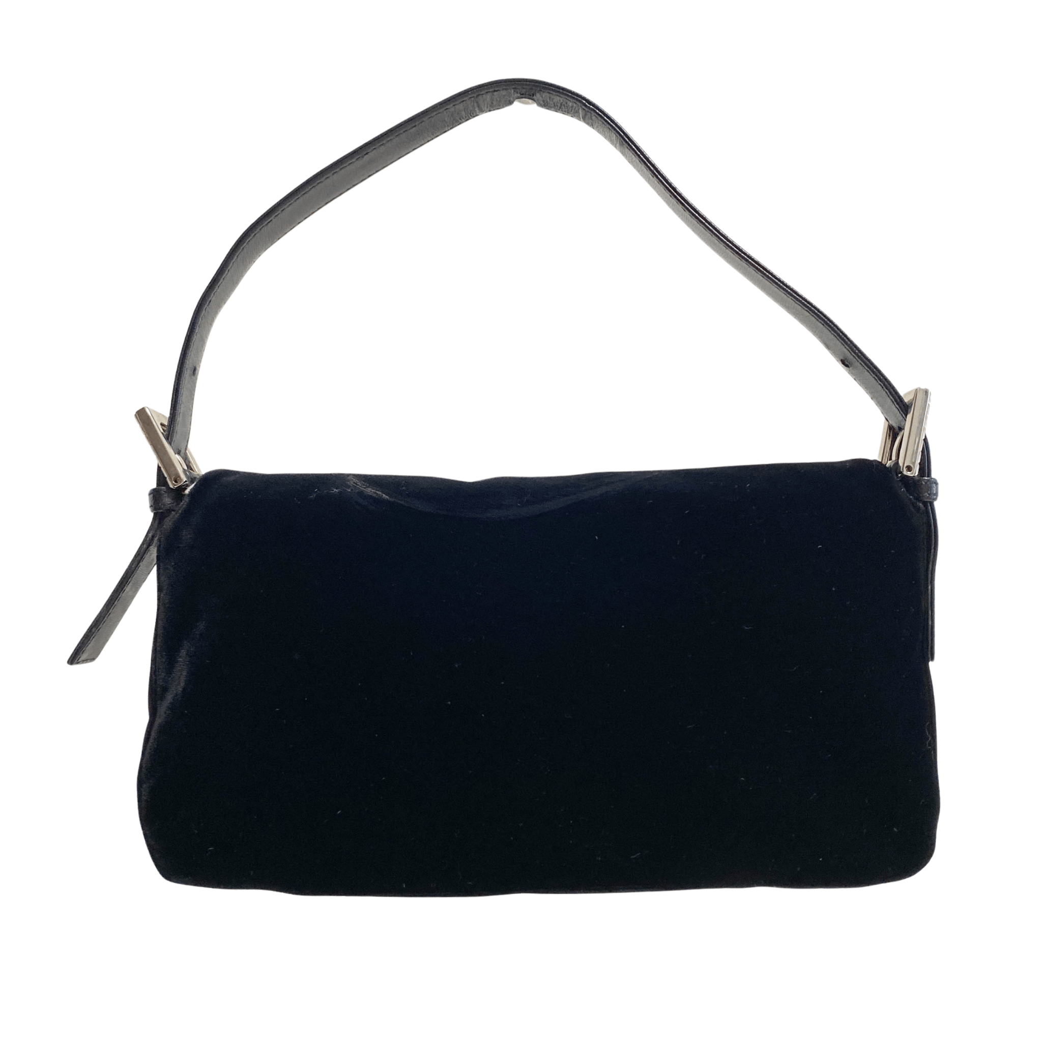 FENDI Baguette Black Velvet Rhinestone Hardware Shoulder Bag, in , Sold by HIVE PRELOVED - Shoulder Bags, ,