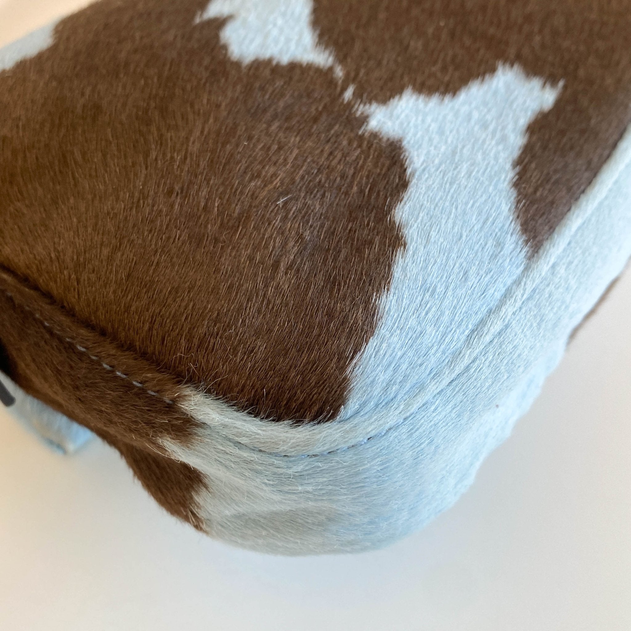 FENDI Baguette Blue / Brown Cow Print Pony Hair Shoulder Bag, in , Sold by HIVE PRELOVED - Shoulder Bags, ,