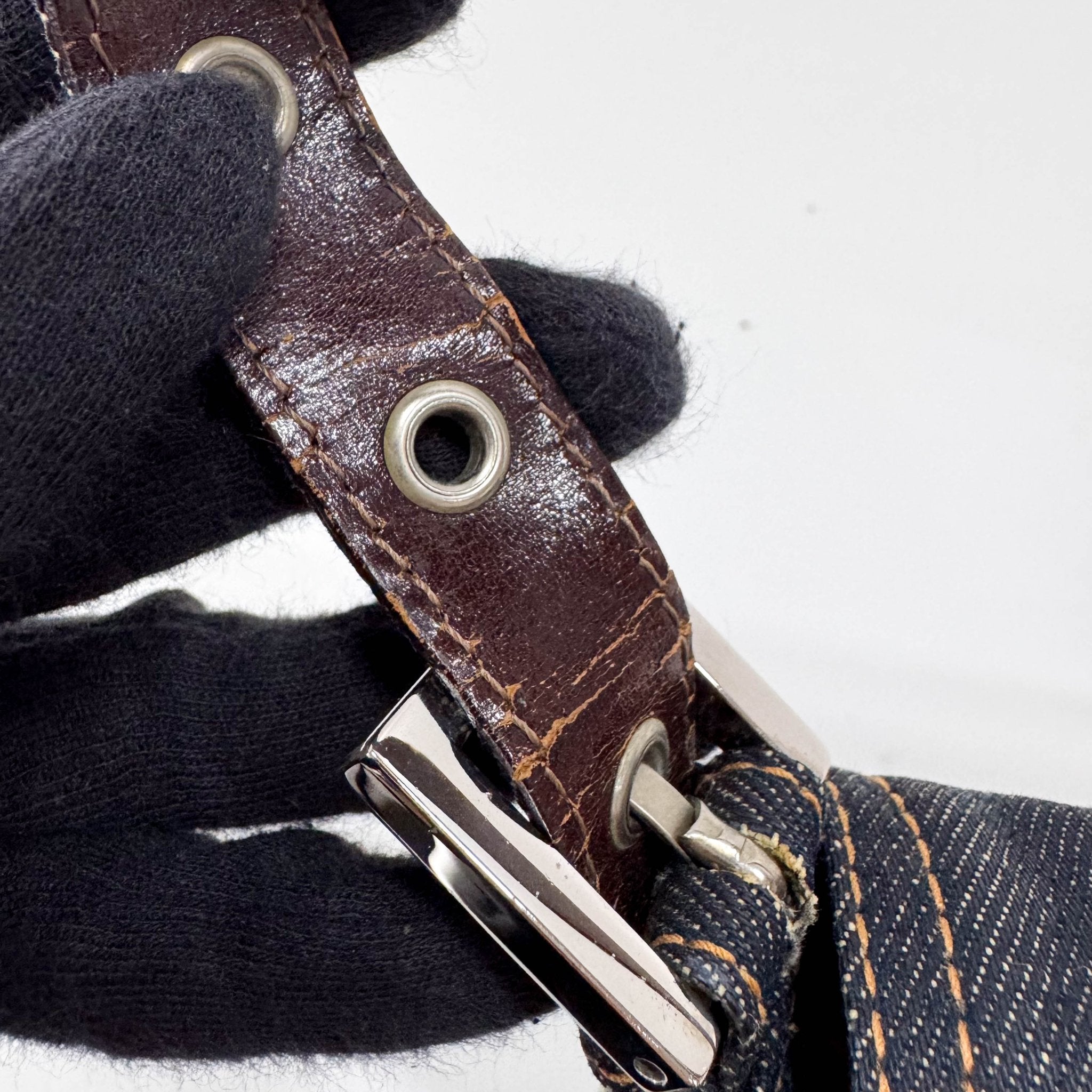 FENDI Baguette Blue Denim Shoulder Bag, in , Sold by HIVE PRELOVED - Shoulder Bags, ,