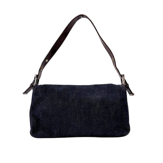FENDI Baguette Blue Denim Shoulder Bag, in , Sold by HIVE PRELOVED - Shoulder Bags, ,
