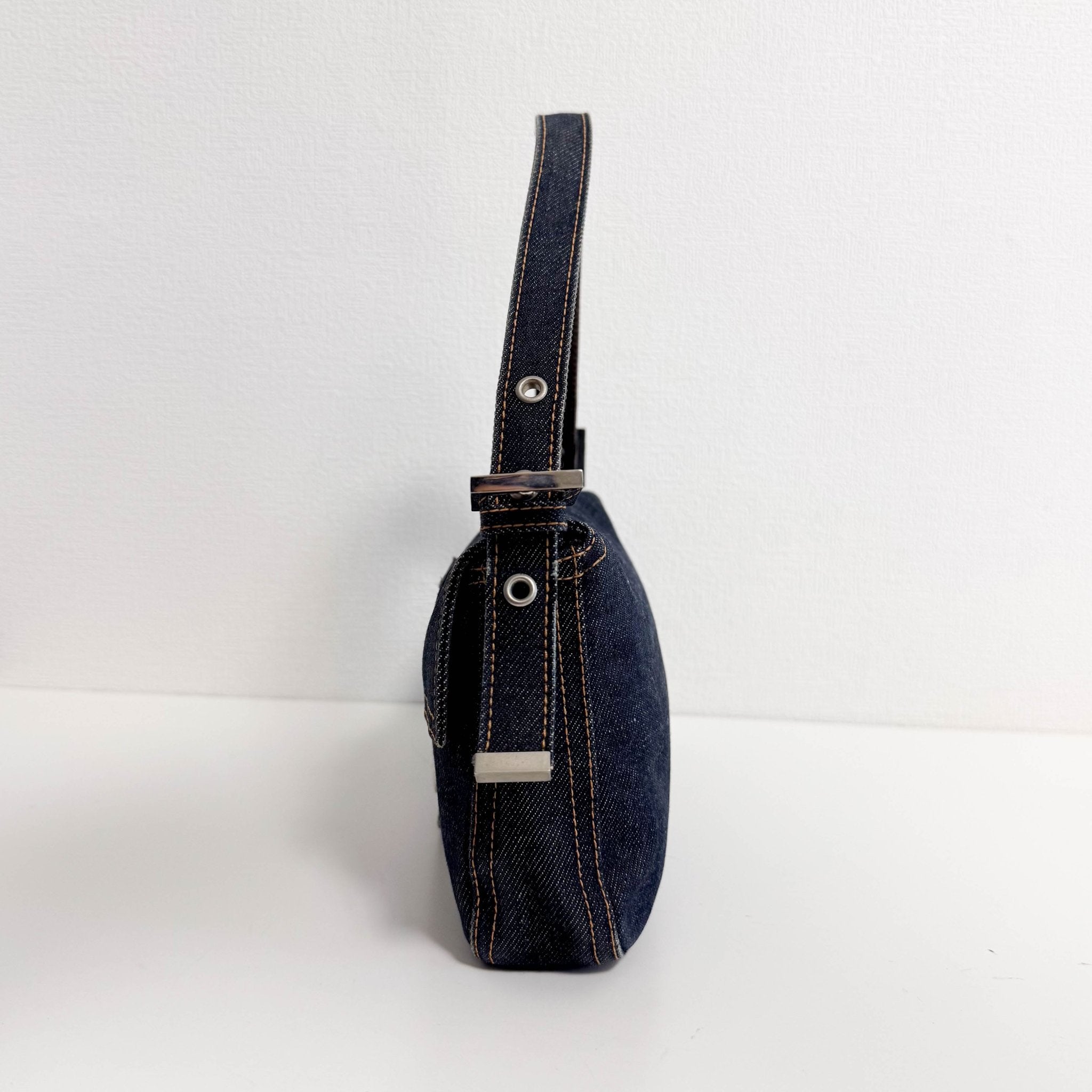 FENDI Baguette Blue Denim Shoulder Bag, in , Sold by HIVE PRELOVED - Shoulder Bags, ,
