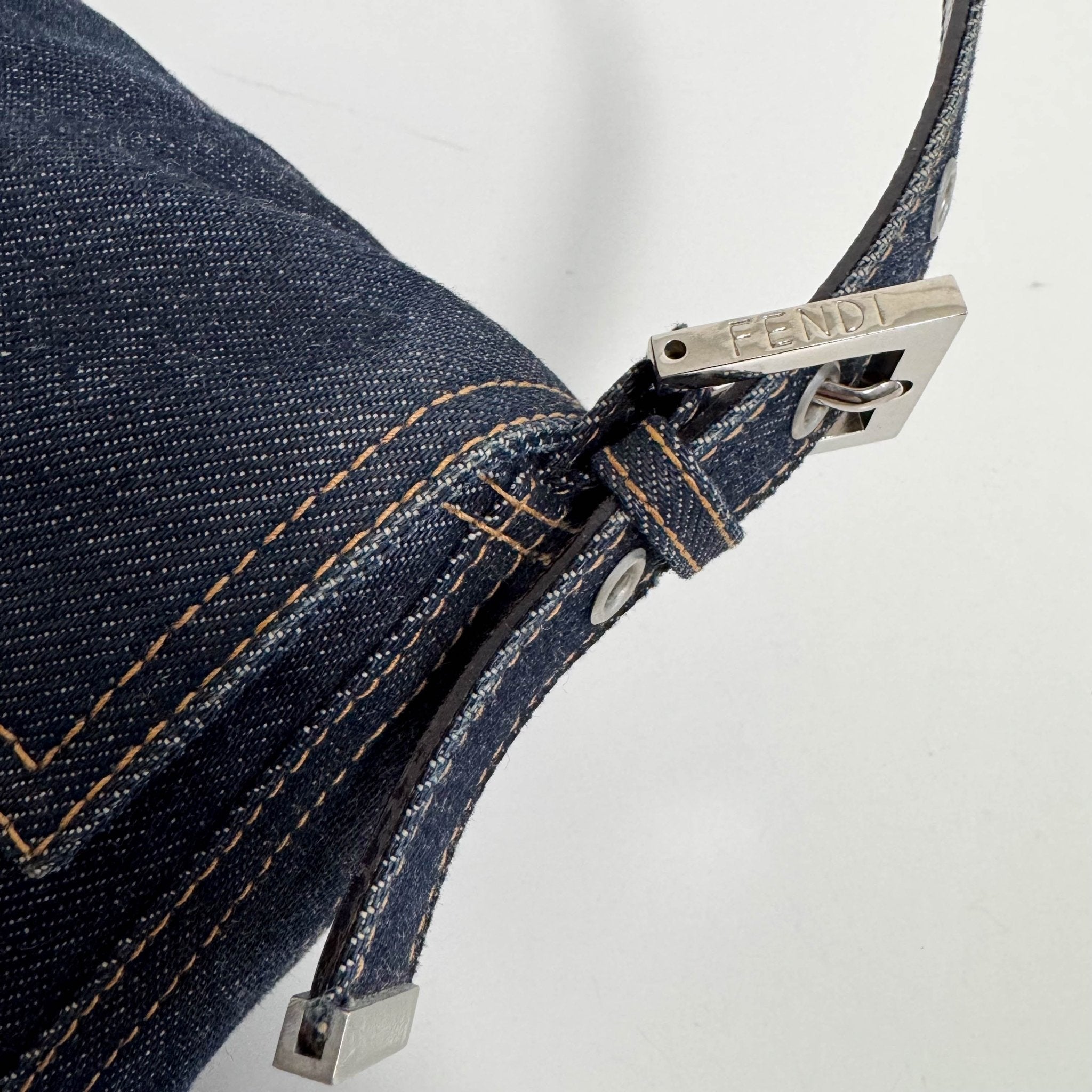 FENDI Baguette Blue Denim Shoulder Bag, in , Sold by HIVE PRELOVED - Shoulder Bags, ,