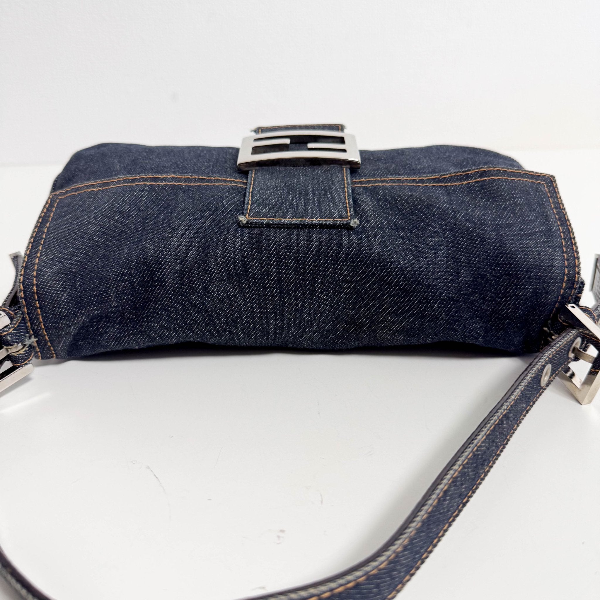 FENDI Baguette Blue Denim Shoulder Bag, in , Sold by HIVE PRELOVED - Shoulder Bags, ,