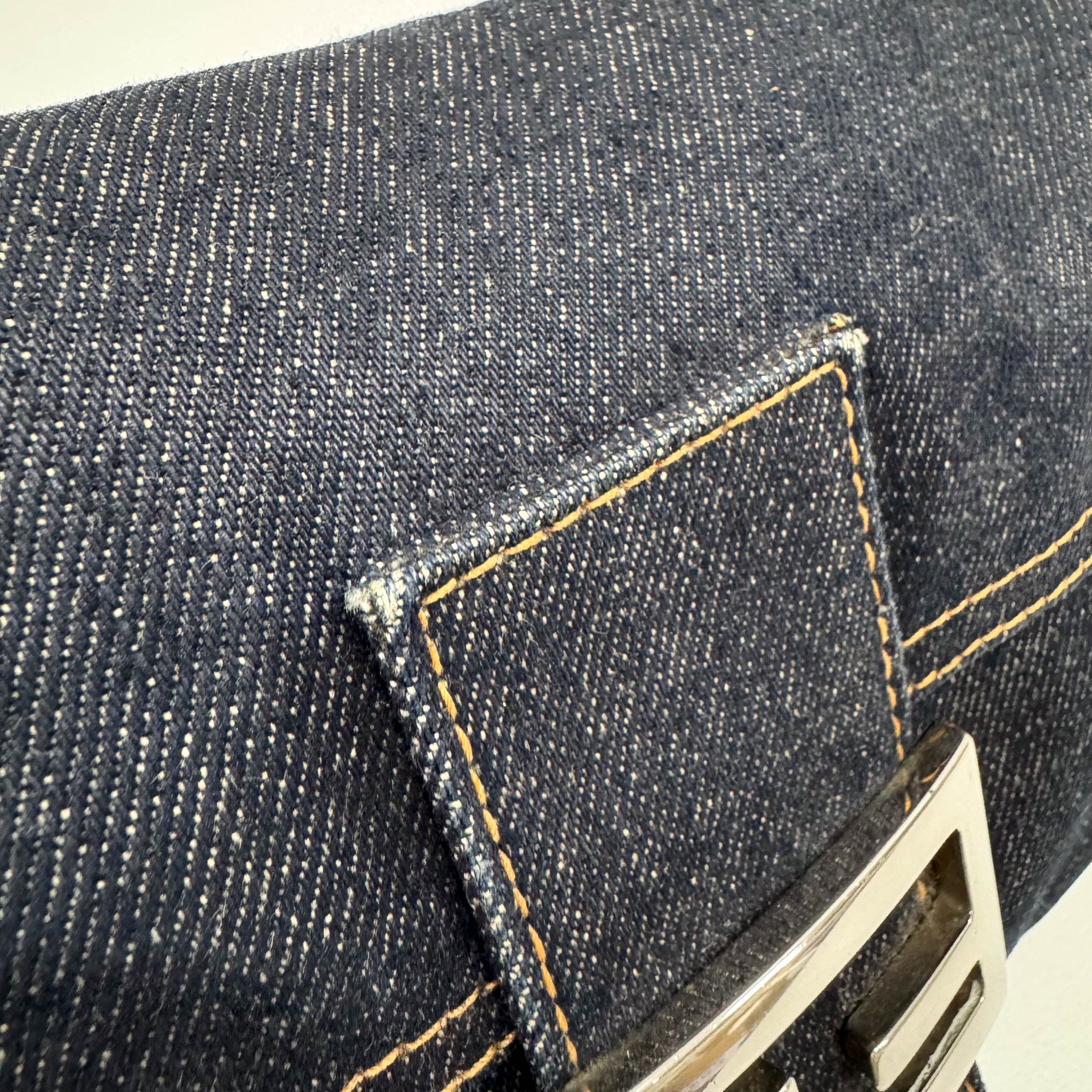 FENDI Baguette Blue Denim Shoulder Bag, in , Sold by HIVE PRELOVED - Shoulder Bags, ,