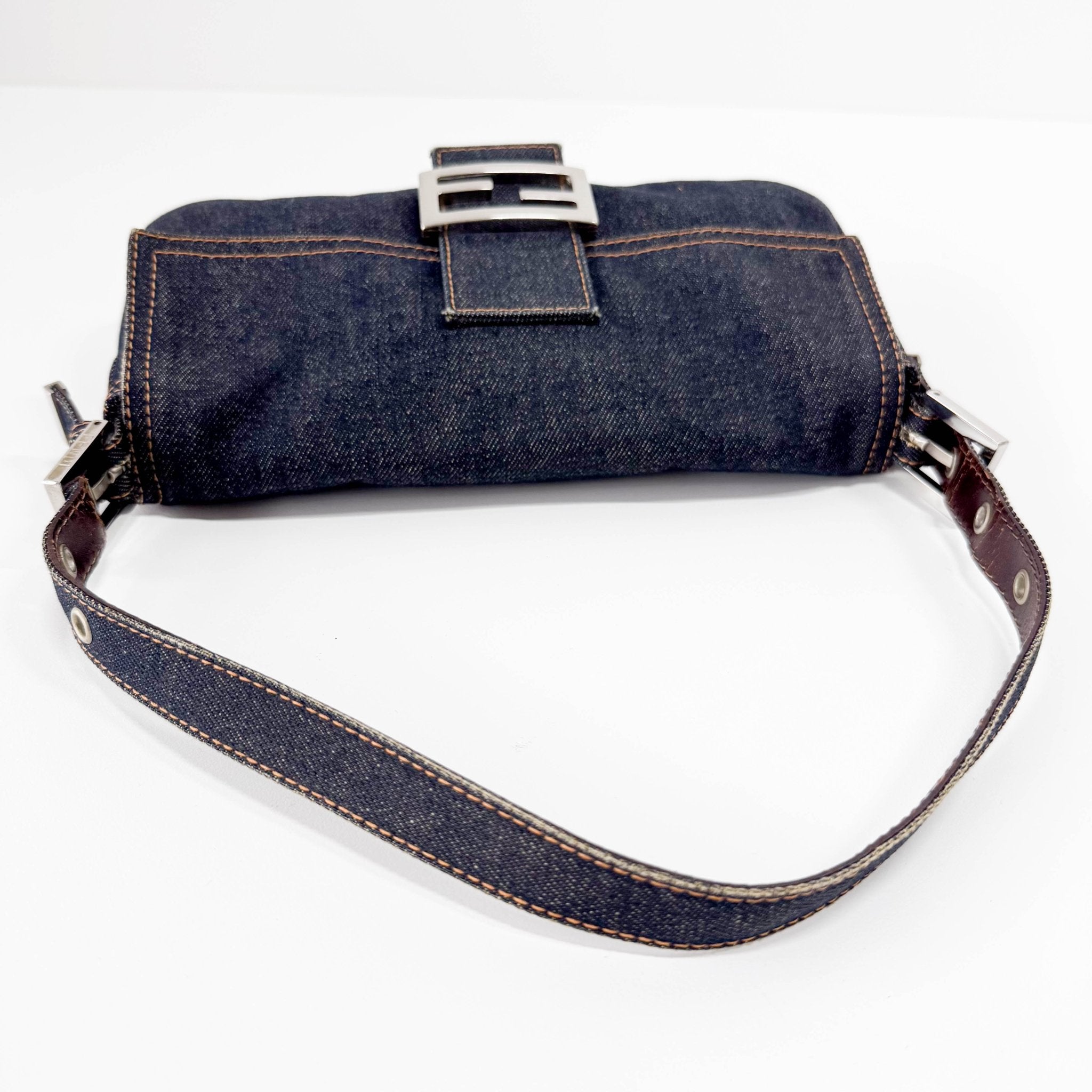 FENDI Baguette Blue Denim Shoulder Bag, in , Sold by HIVE PRELOVED - Shoulder Bags, ,