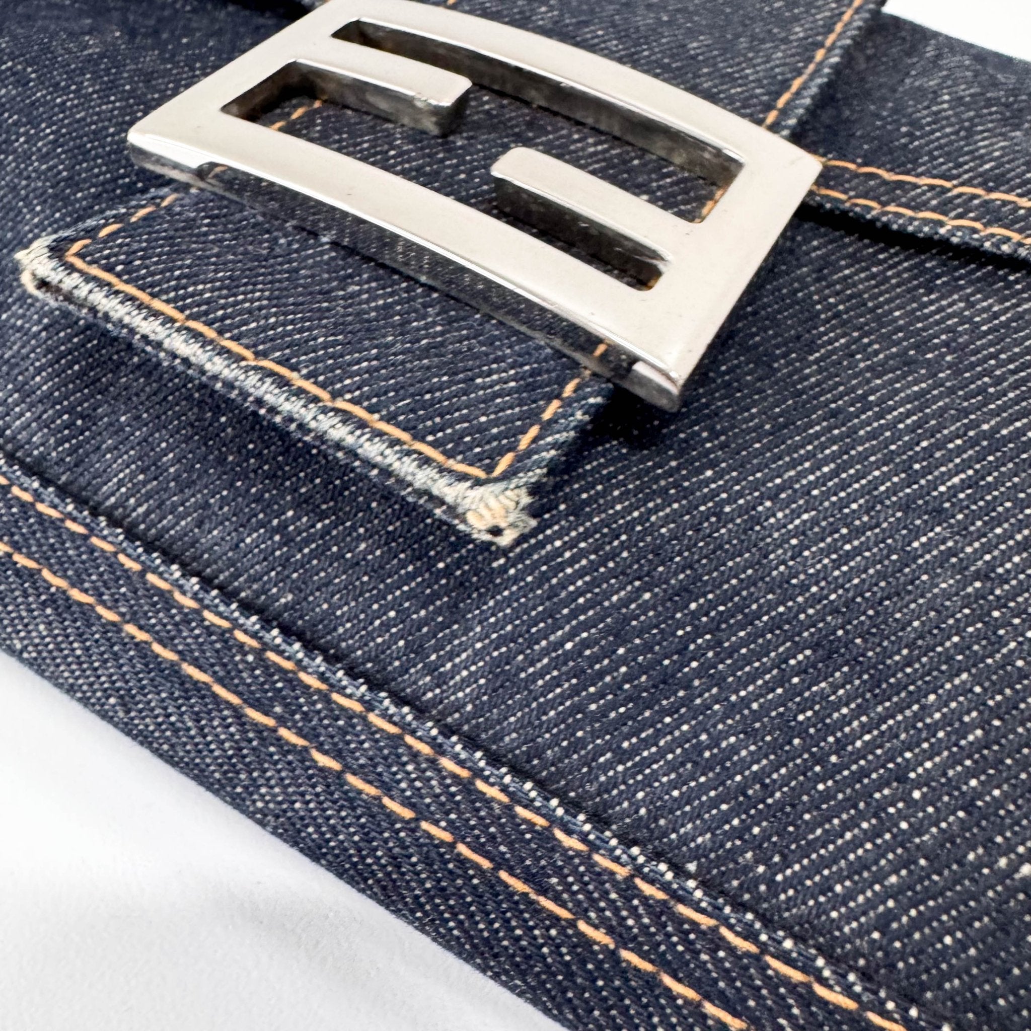 FENDI Baguette Blue Denim Shoulder Bag, in , Sold by HIVE PRELOVED - Shoulder Bags, ,