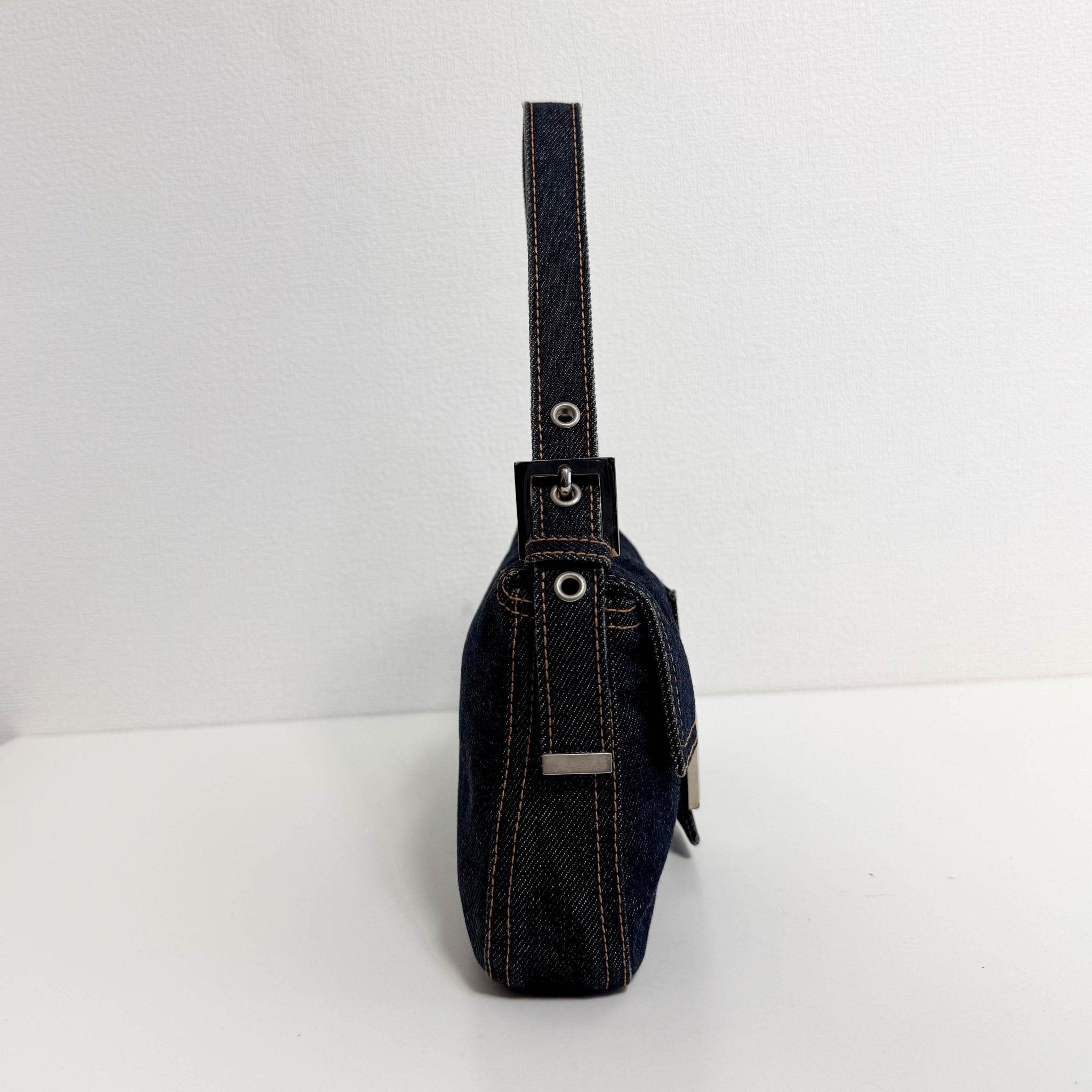 FENDI Baguette Blue Denim Shoulder Bag, in , Sold by HIVE PRELOVED - Shoulder Bags, ,