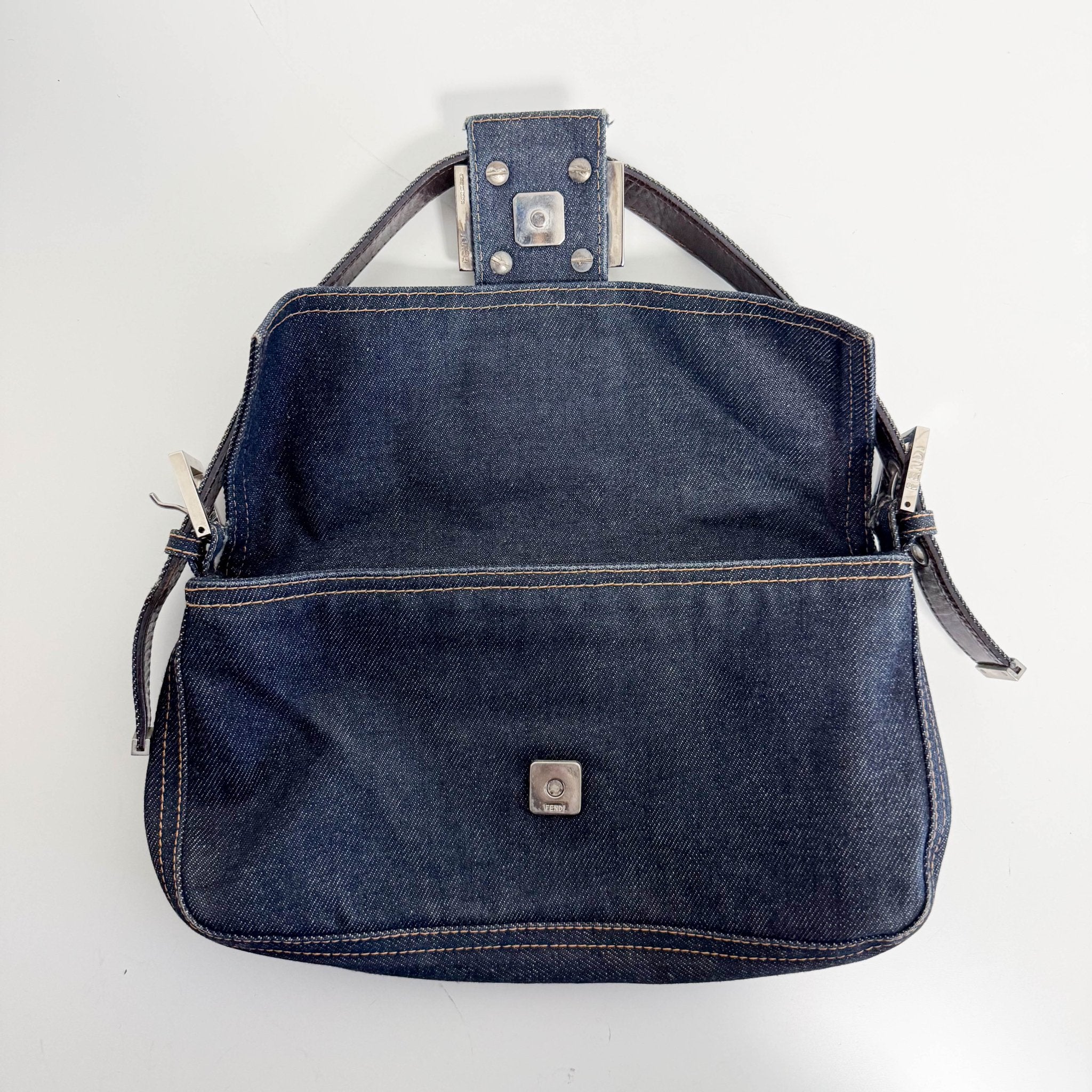 FENDI Baguette Blue Denim Shoulder Bag, in , Sold by HIVE PRELOVED - Shoulder Bags, ,