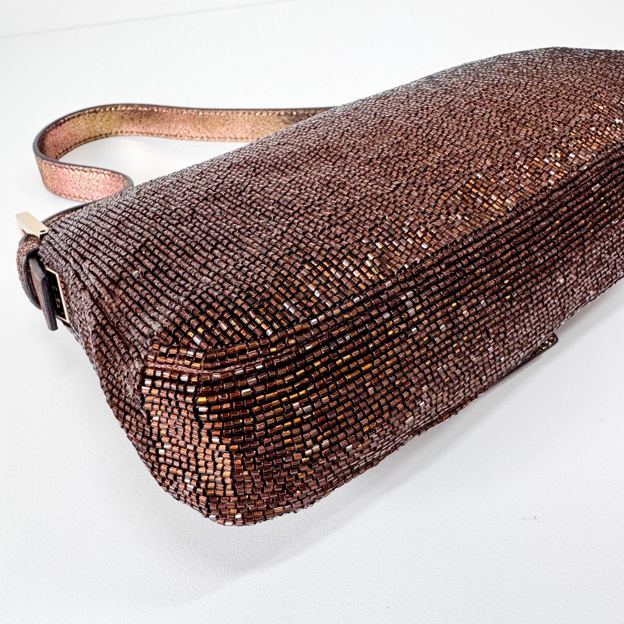 FENDI Baguette Brown Beaded Shoulder Bag, in , Sold by HIVE PRELOVED - Shoulder Bags, ,