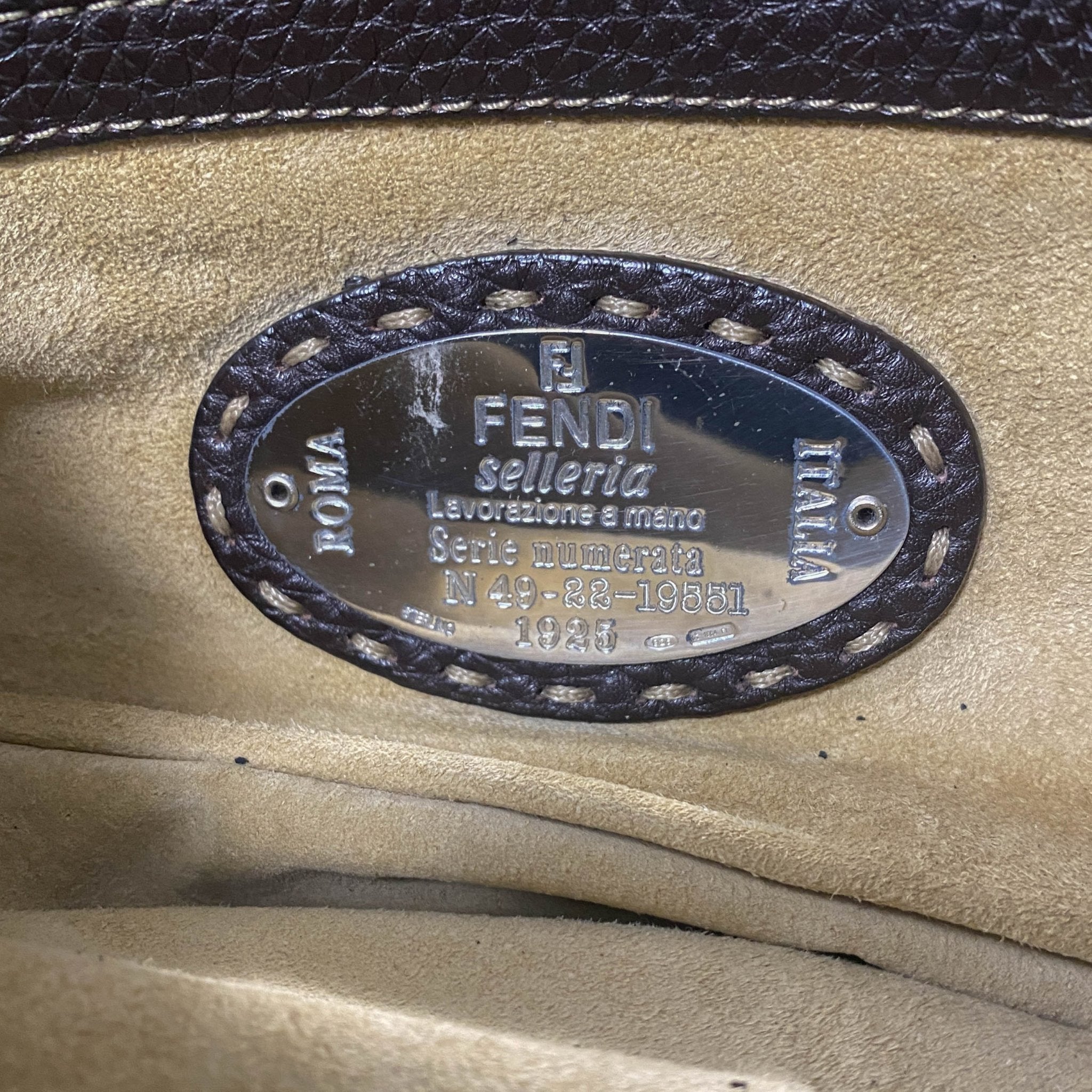 FENDI Baguette Brown Fur with Flower Selleria Shoulder Bag, in , Sold by HIVE PRELOVED - Shoulder Bags, ,