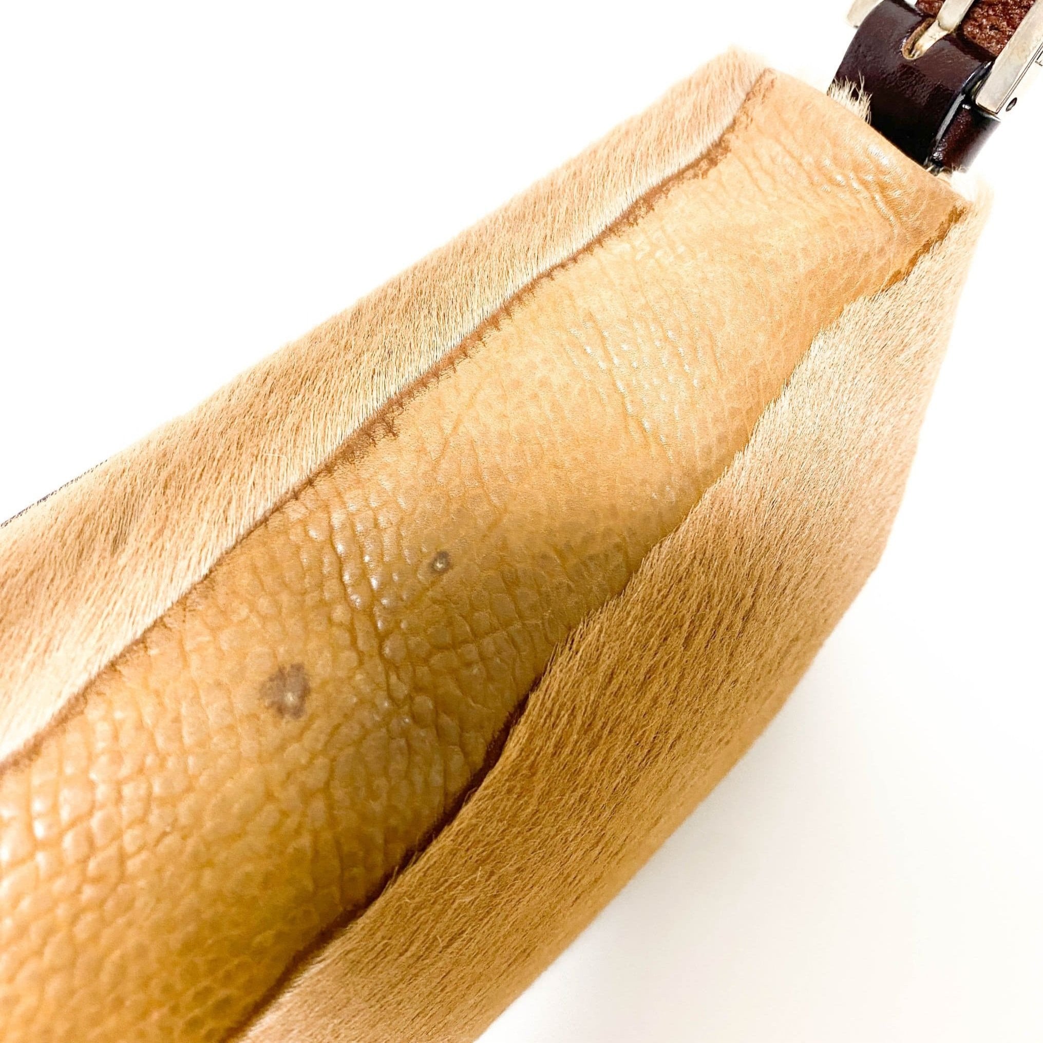 FENDI Baguette Brown Leather and Ponyhair Patchwork Shoulder Bag, in , Sold by HIVE PRELOVED - Shoulder Bags, ,