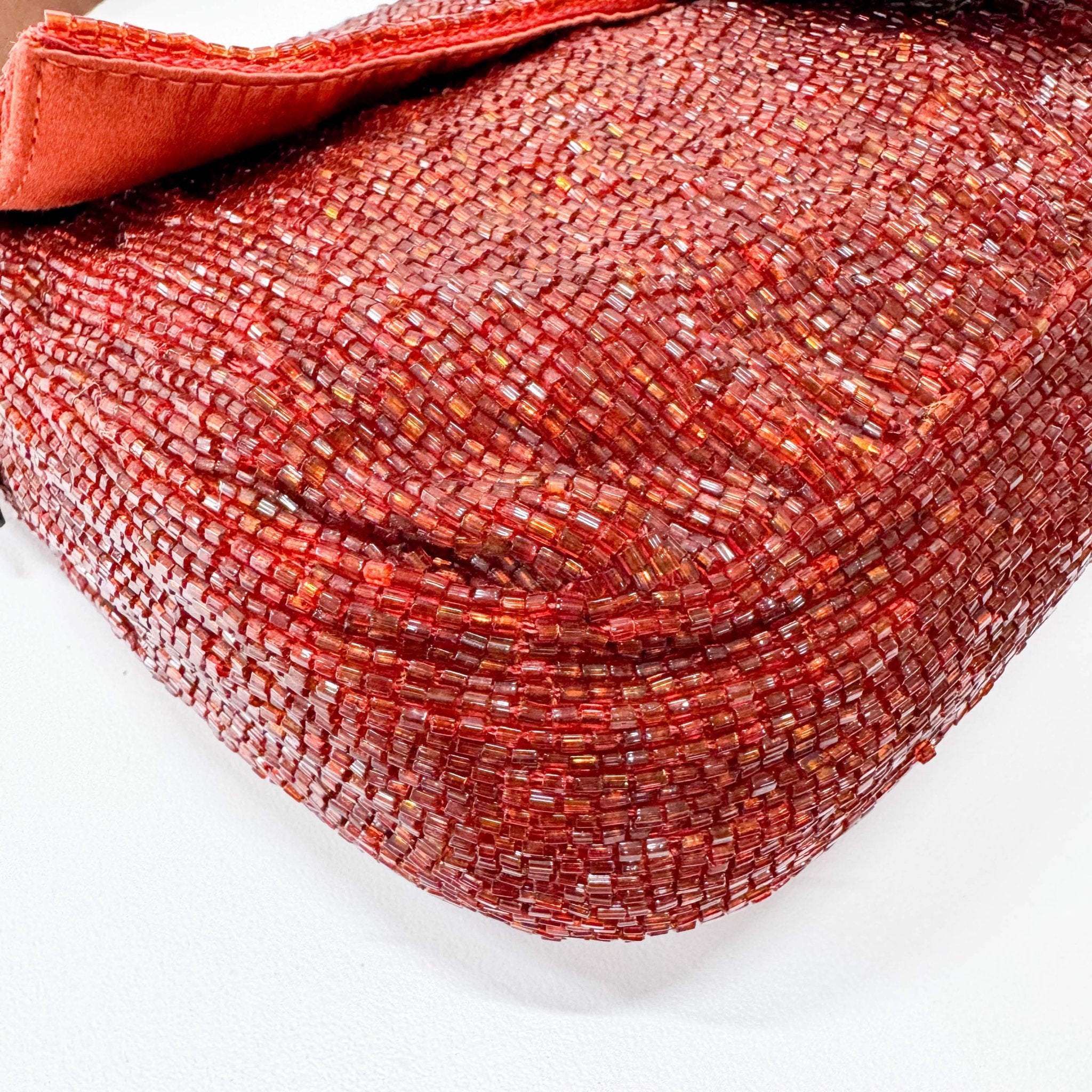 FENDI Baguette Brown Orange Beaded Shoulder Bag, in , Sold by HIVE PRELOVED - Shoulder Bags, ,