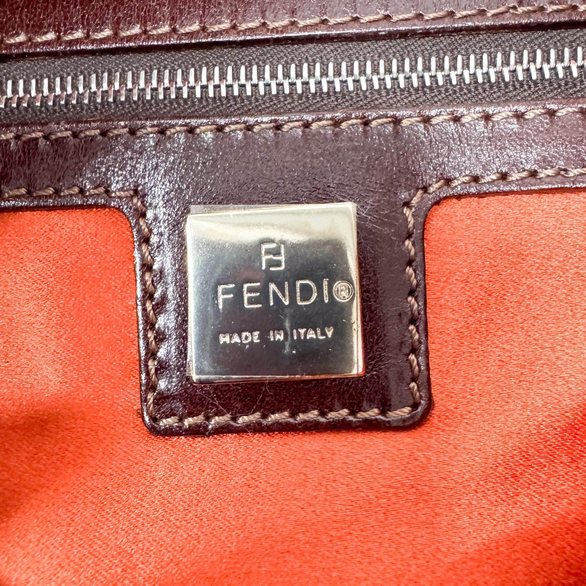 FENDI Baguette Brown Orange Beaded Shoulder Bag, in , Sold by HIVE PRELOVED - Shoulder Bags, ,