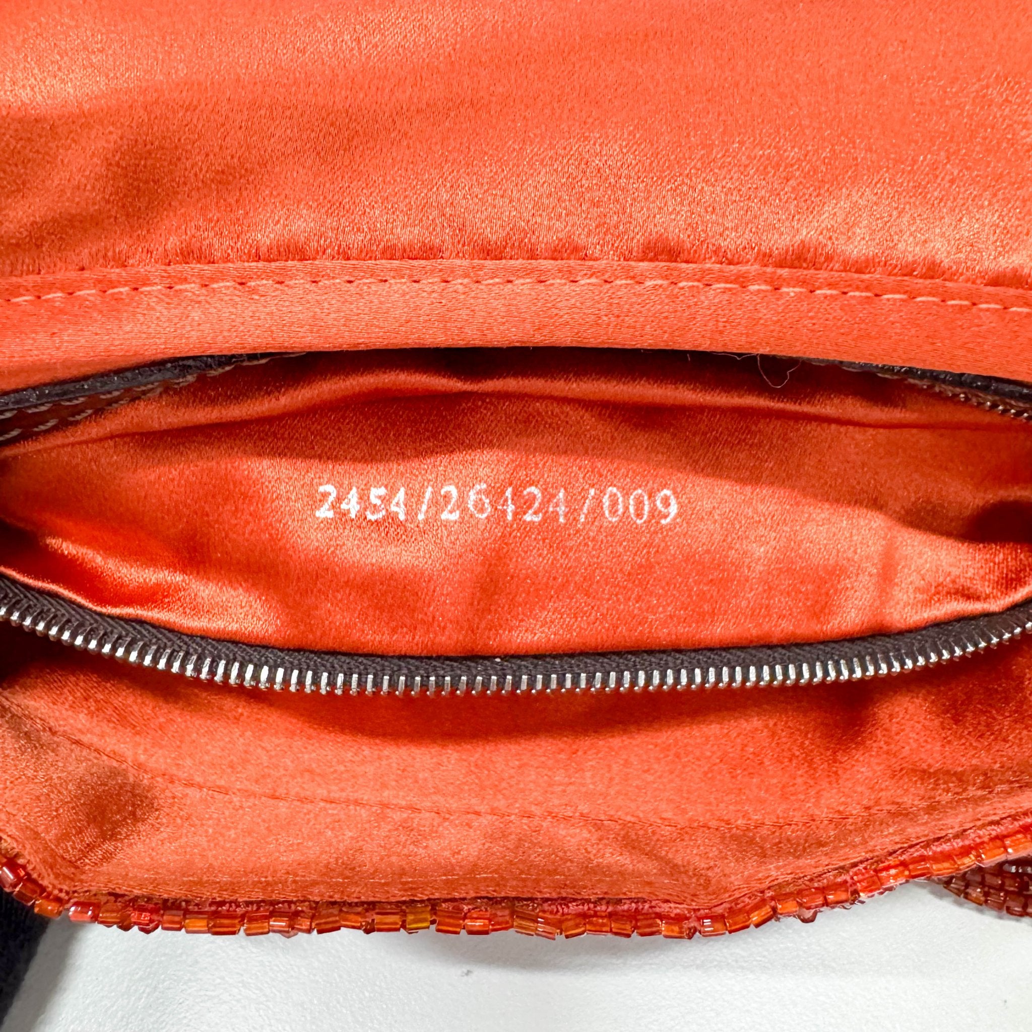 FENDI Baguette Brown Orange Beaded Shoulder Bag, in , Sold by HIVE PRELOVED - Shoulder Bags, ,