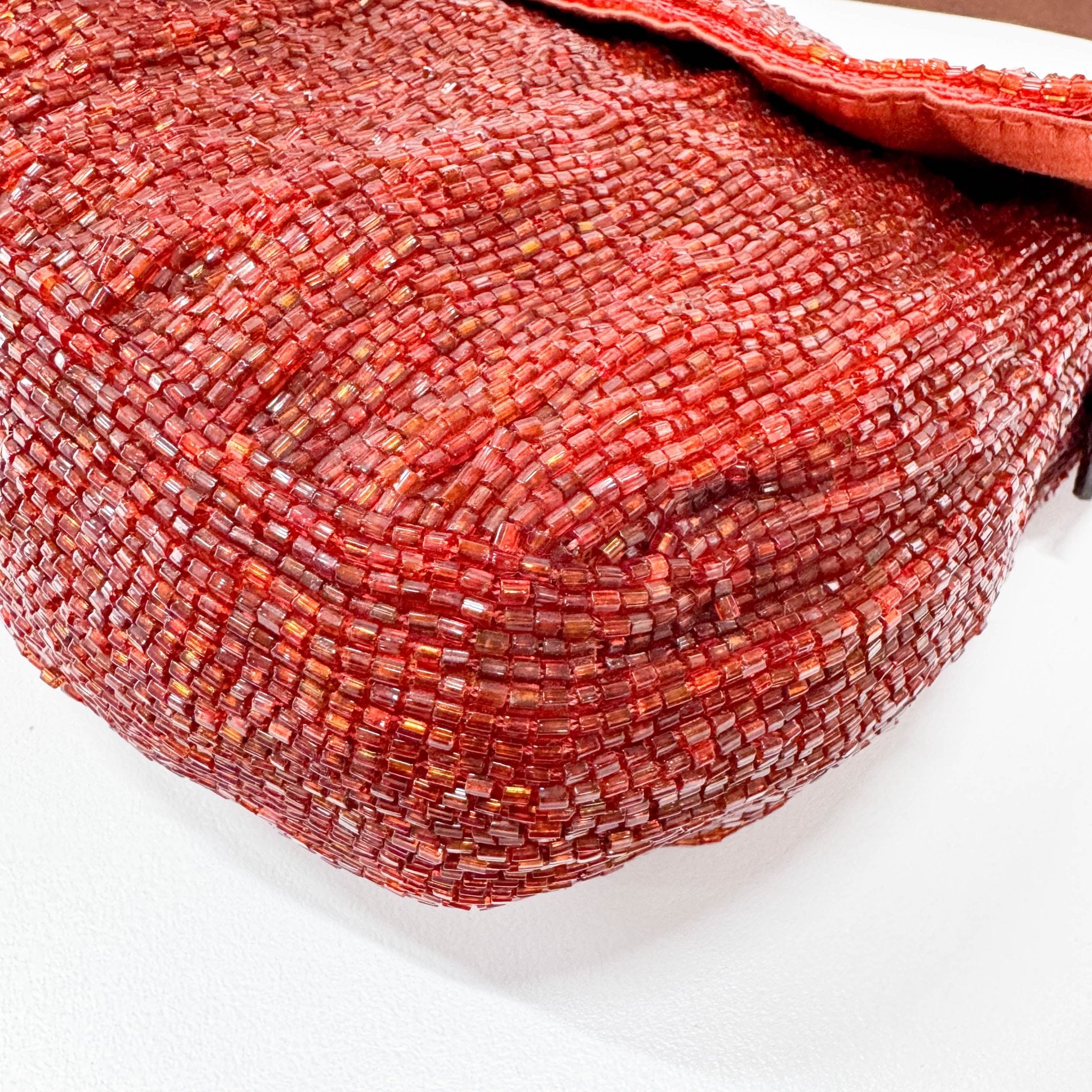 FENDI Baguette Brown Orange Beaded Shoulder Bag, in , Sold by HIVE PRELOVED - Shoulder Bags, ,