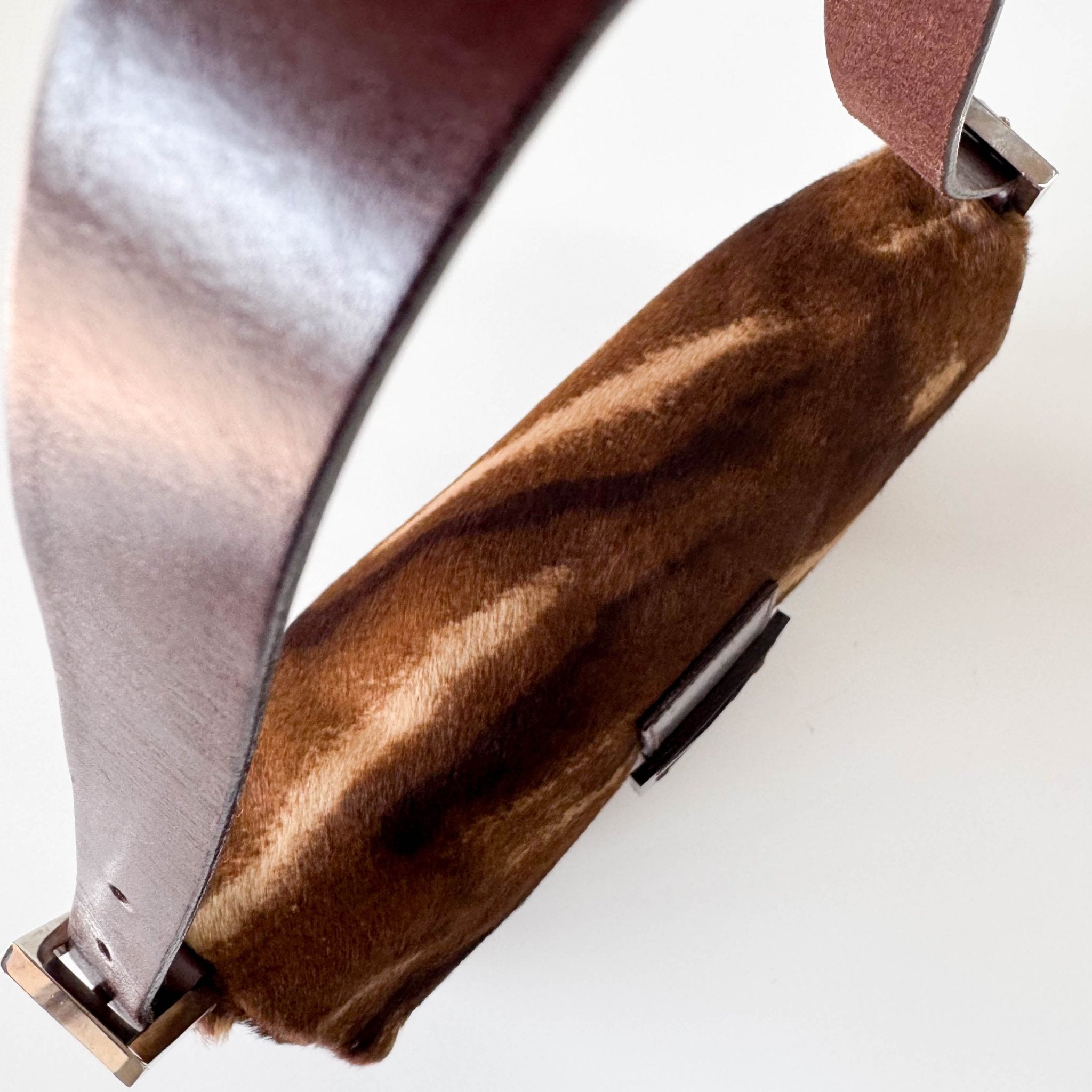 FENDI Baguette Brown Pony Hair Shoulder Bag, in , Sold by HIVE PRELOVED - Shoulder Bags, ,