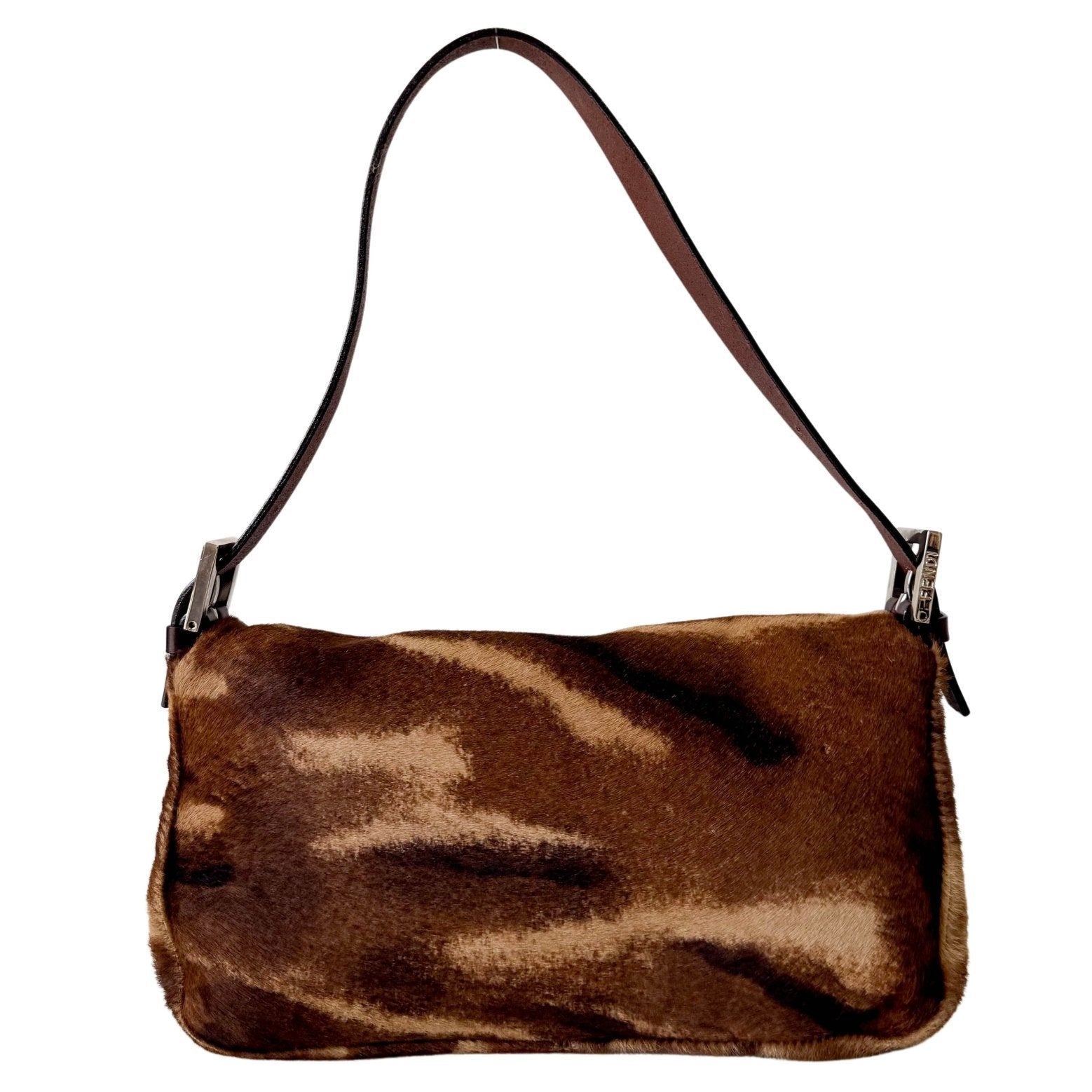 FENDI Baguette Brown Pony Hair Shoulder Bag, in , Sold by HIVE PRELOVED - Shoulder Bags, ,