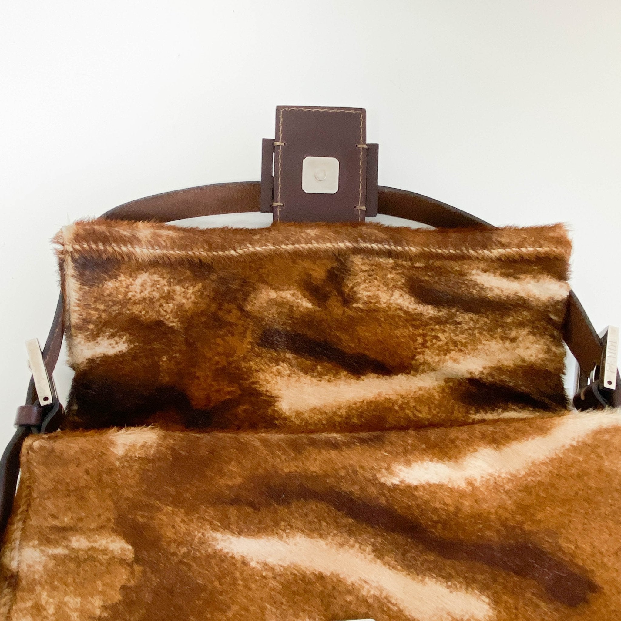 FENDI Baguette Brown Pony Hair Shoulder Bag, in , Sold by HIVE PRELOVED - Shoulder Bags, ,