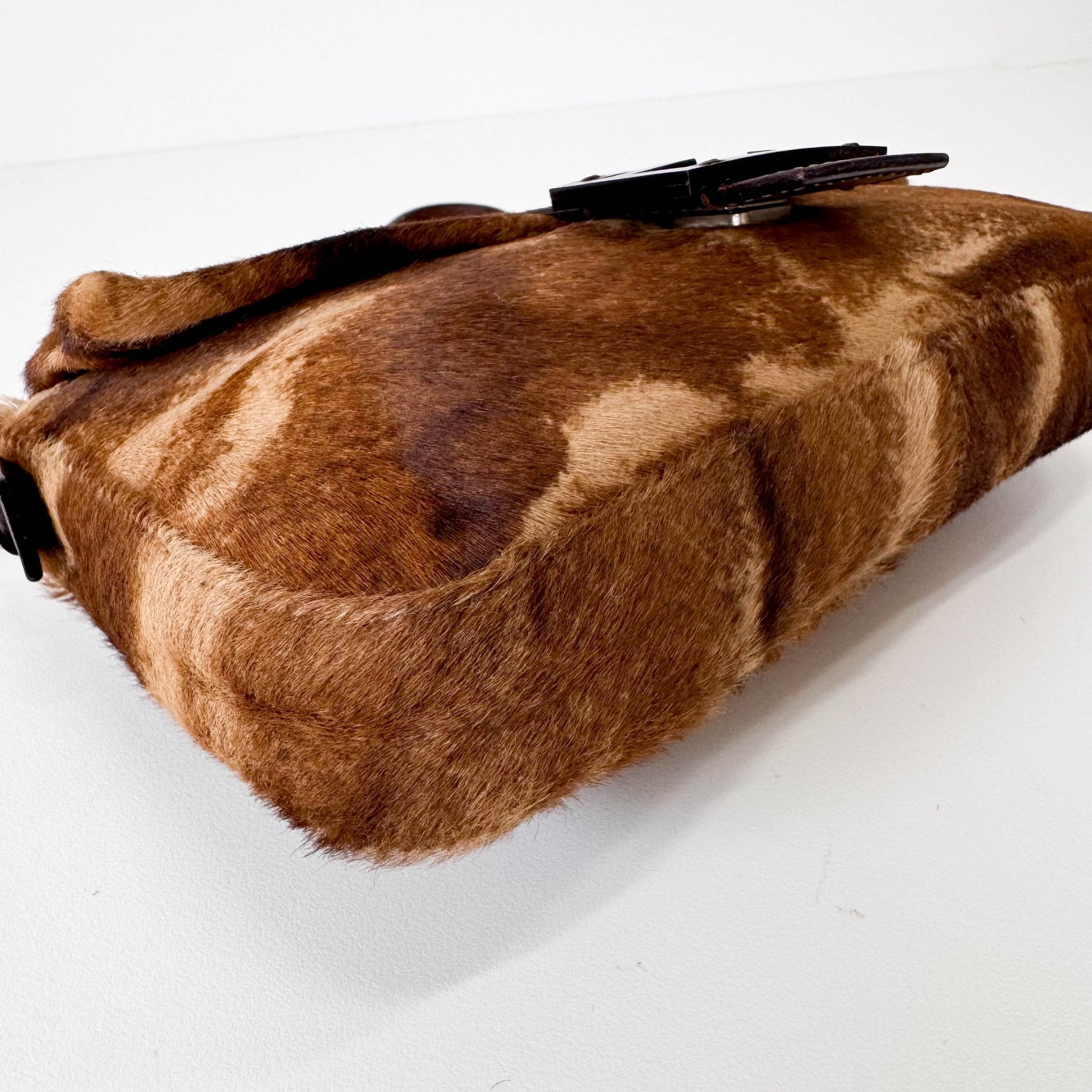 FENDI Baguette Brown Pony Hair Shoulder Bag, in , Sold by HIVE PRELOVED - Shoulder Bags, ,